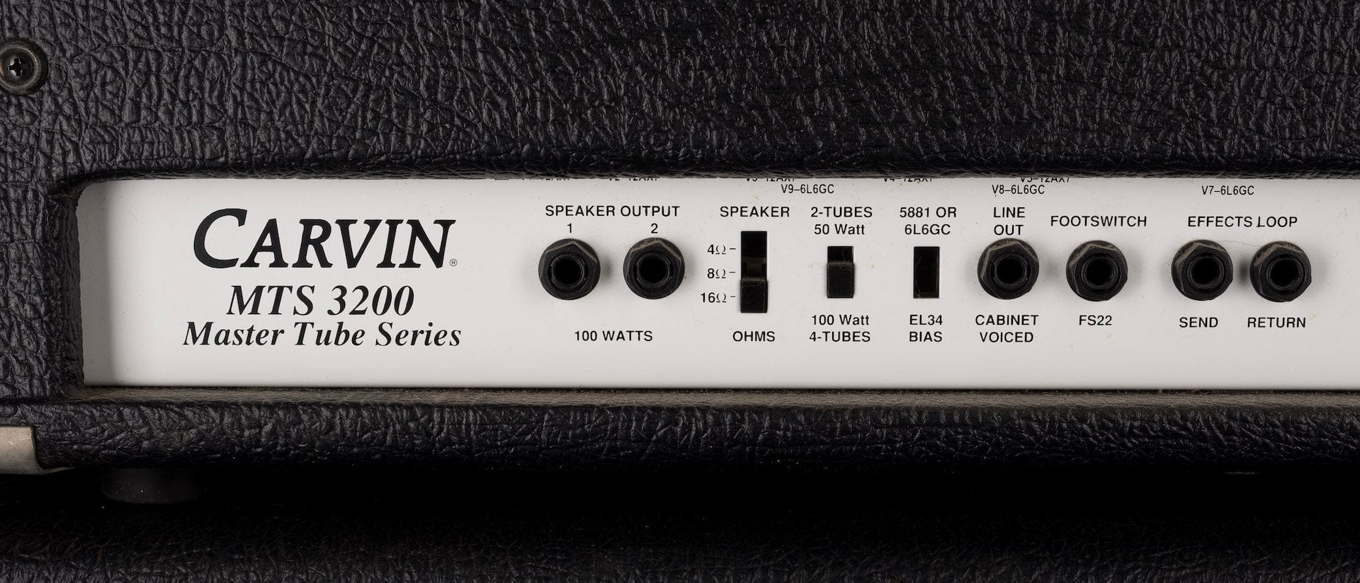 Used Carvin 50th Anniversary Edition MTS 3200 Master Tube Series Head and 4x12" Guitar Amp Cabinet - Image 8