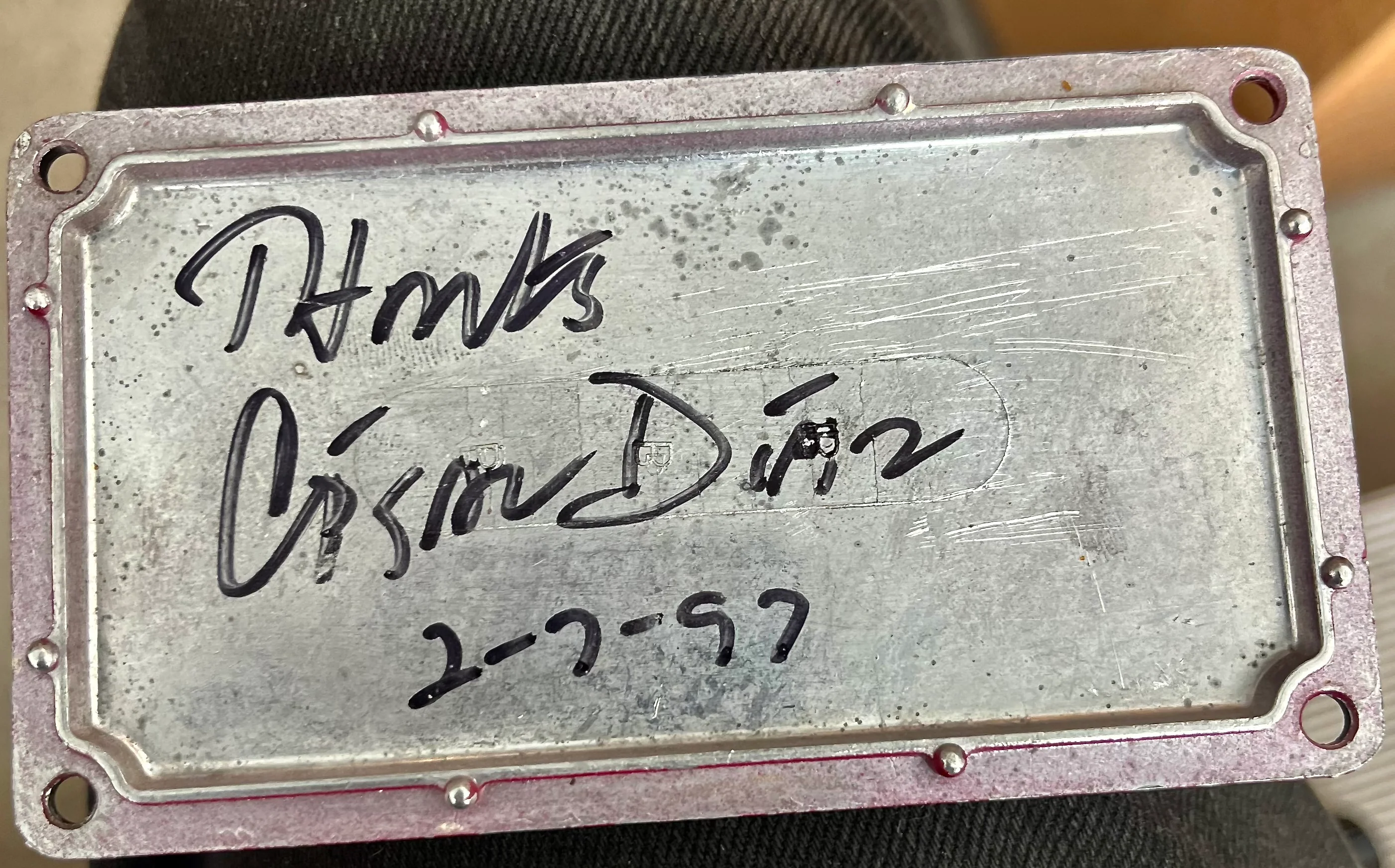 Vintage 1997 Diaz Texas Tremodillo Tremolo Pedal Signed by Cesar Diaz! - Image 6