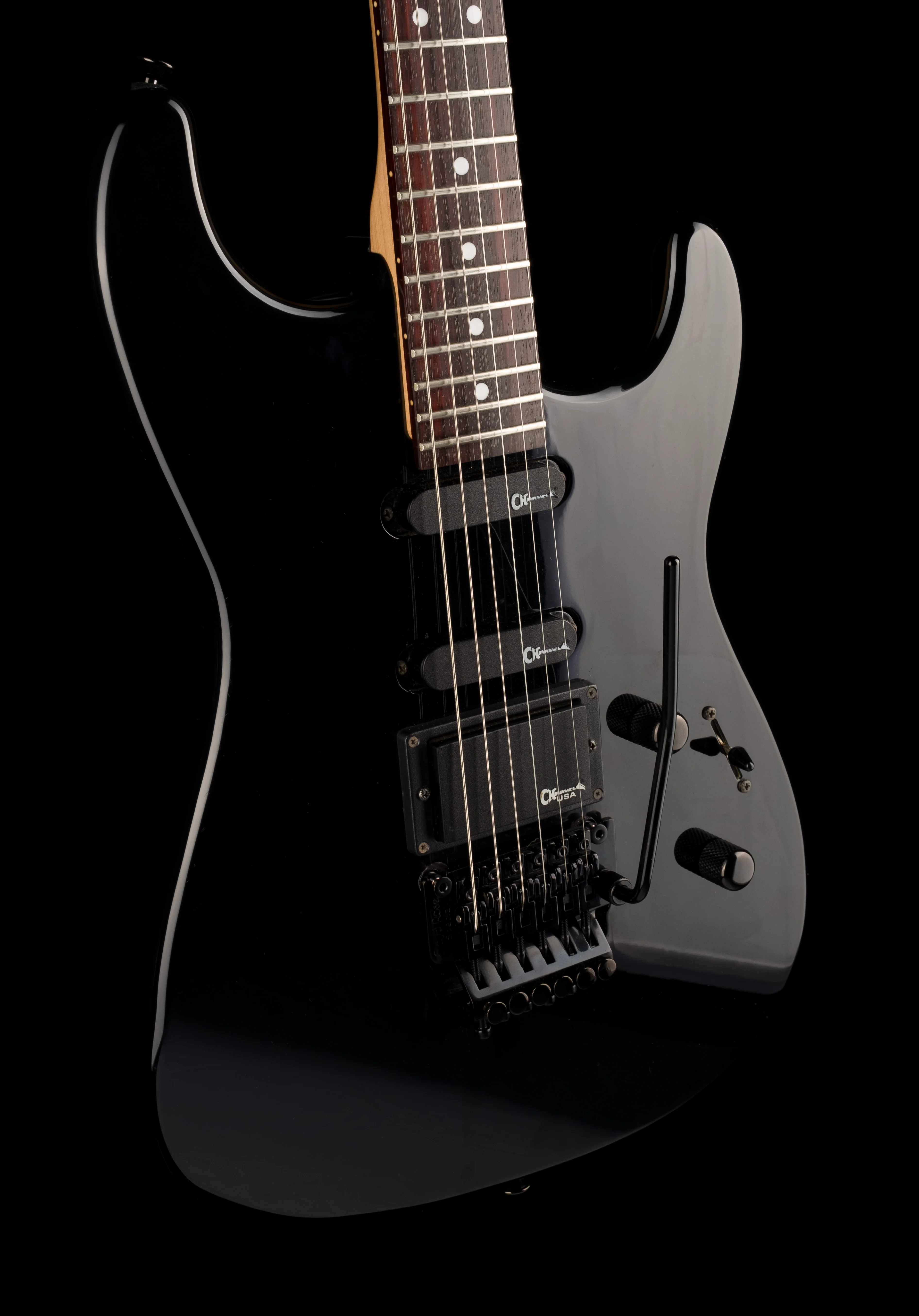 Used Charvel Charvette HSS Black Made in Japan with OHSC - Image 10