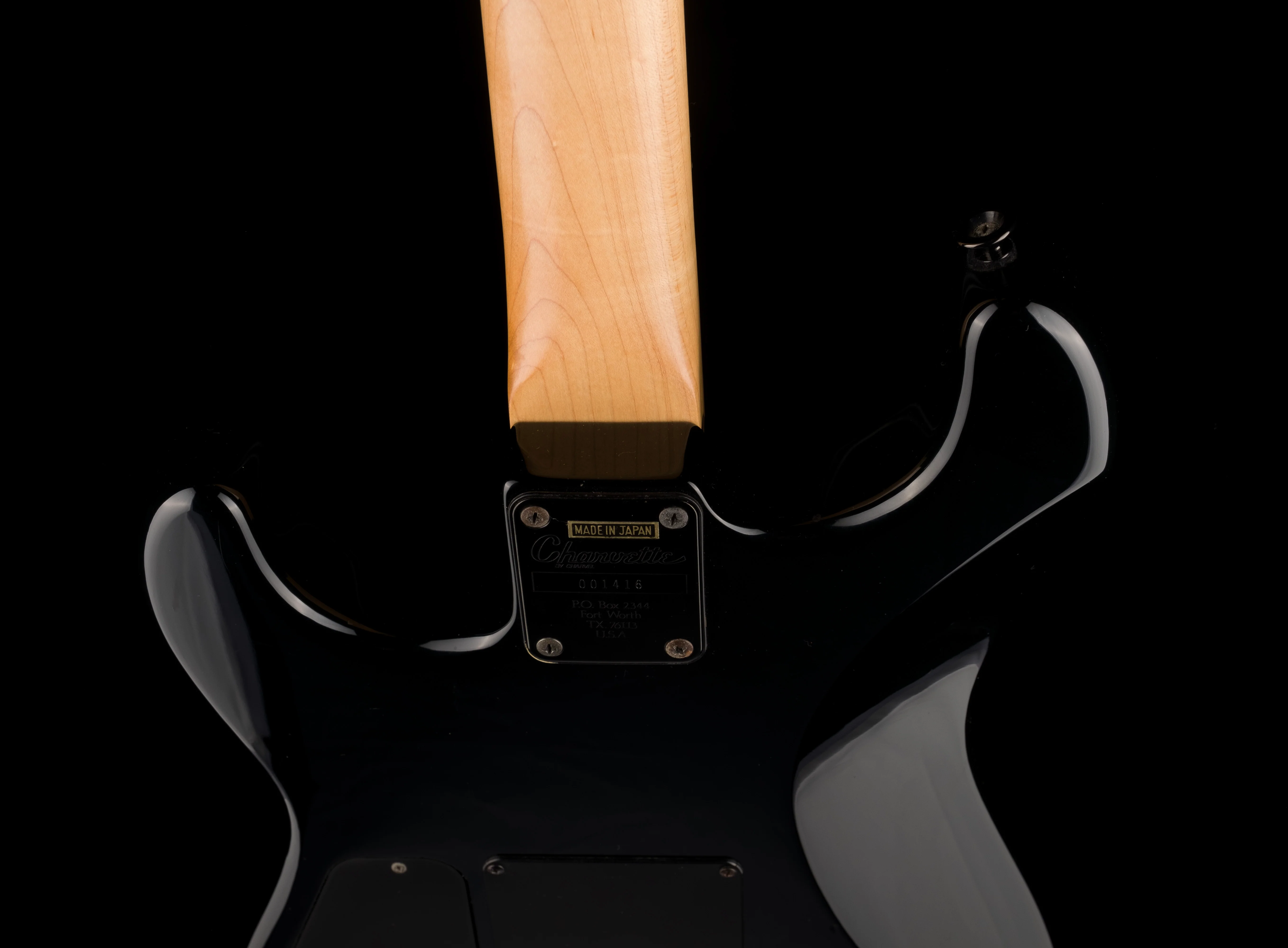 Used Charvel Charvette HSS Black Made in Japan with OHSC - Image 15