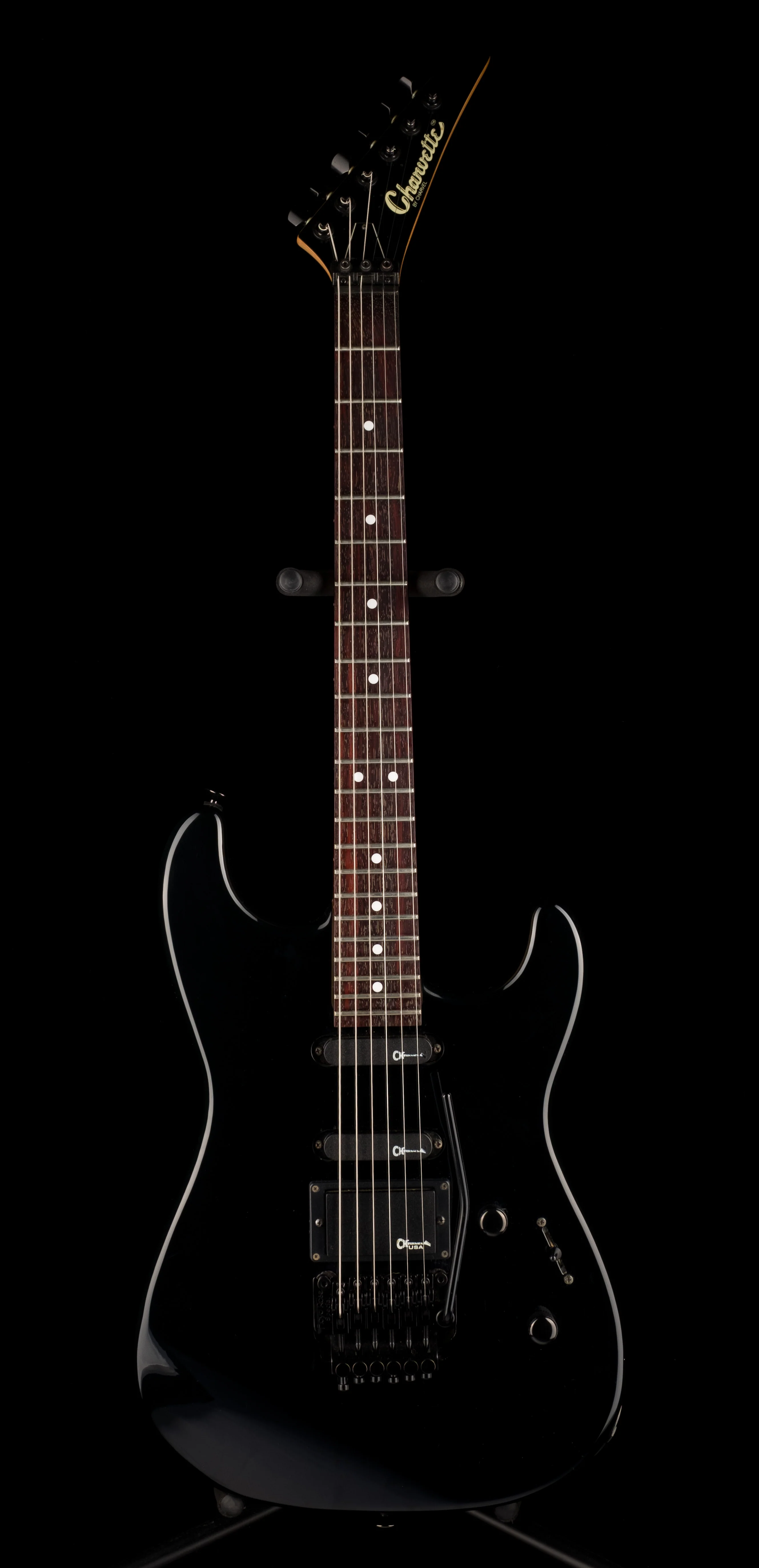 Used Charvel Charvette HSS Black Made in Japan with OHSC - Image 2