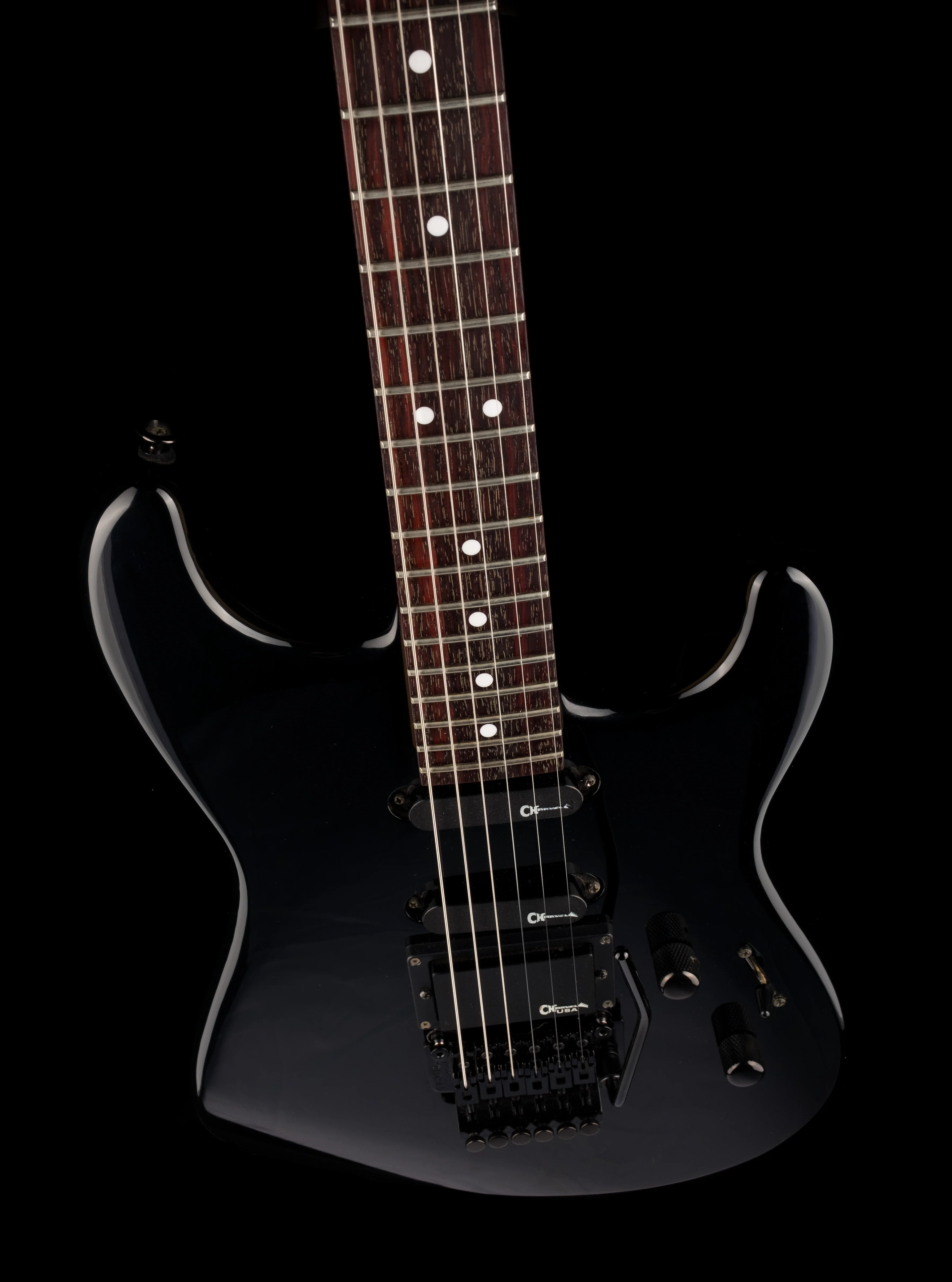 Used Charvel Charvette HSS Black Made in Japan with OHSC - Image 4