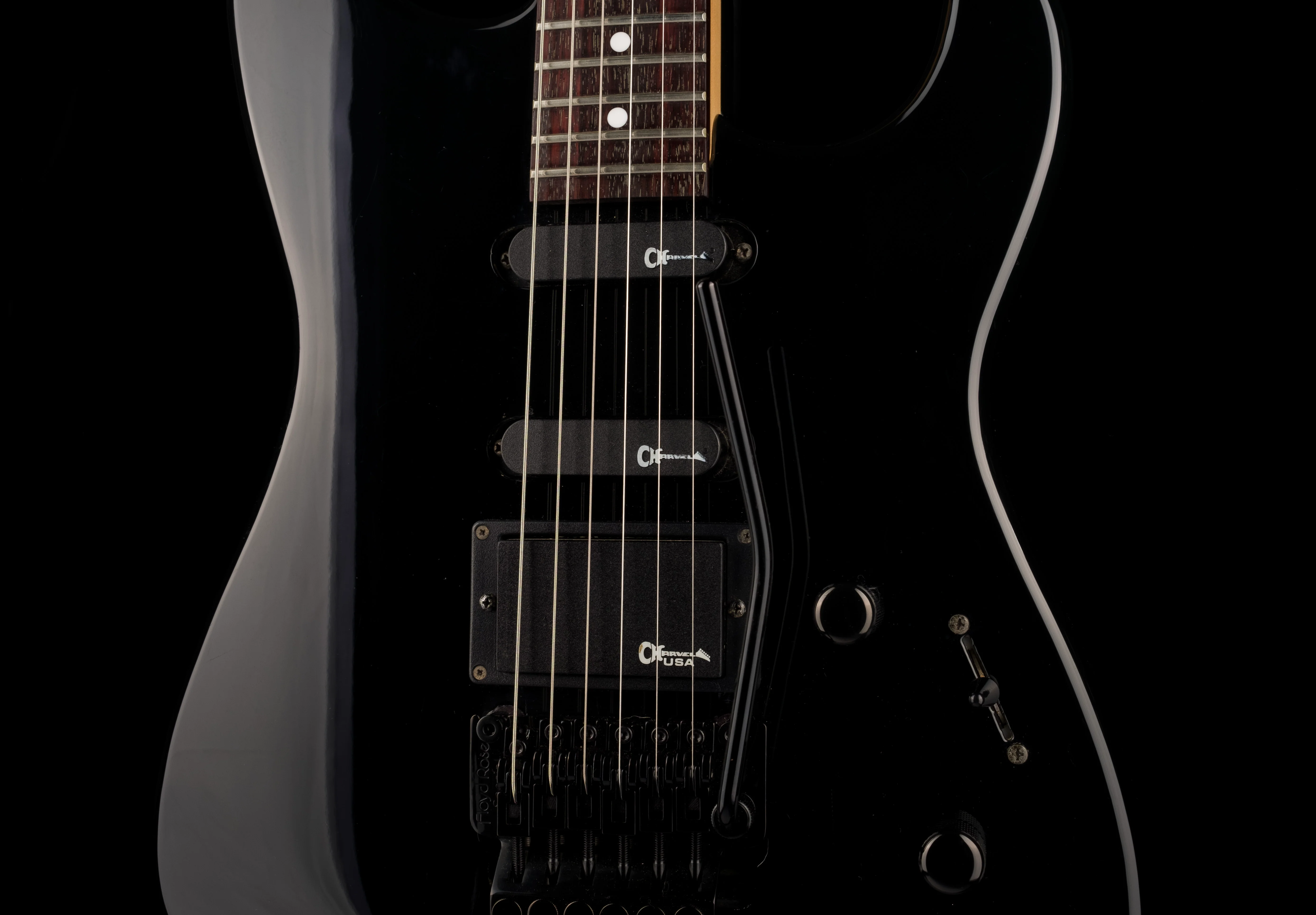 Used Charvel Charvette HSS Black Made in Japan with OHSC - Image 6