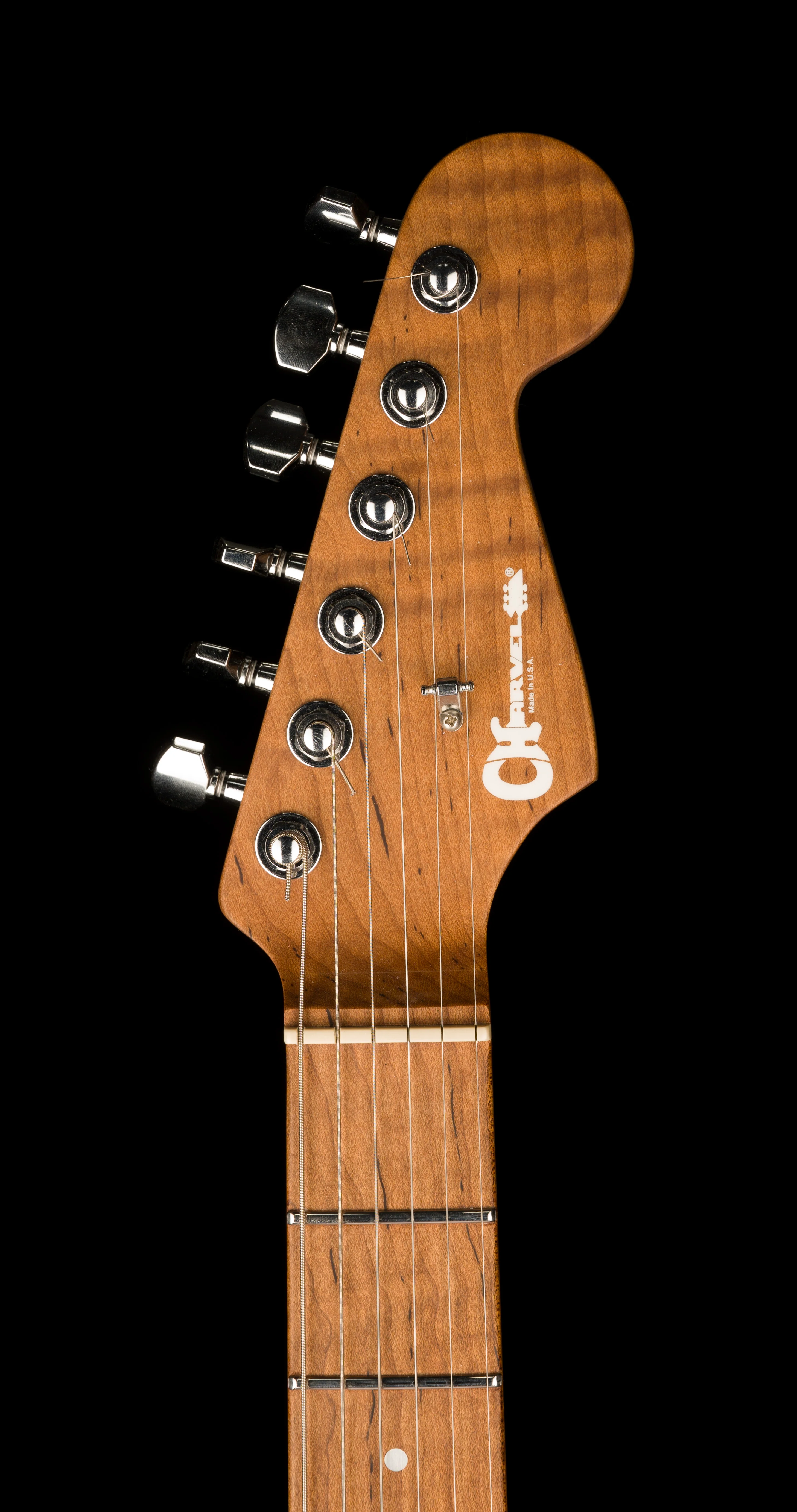 Used Charvel USA Select DK24 HH 2PT CM Caramelized Flame Oxblood With Case - Image 11