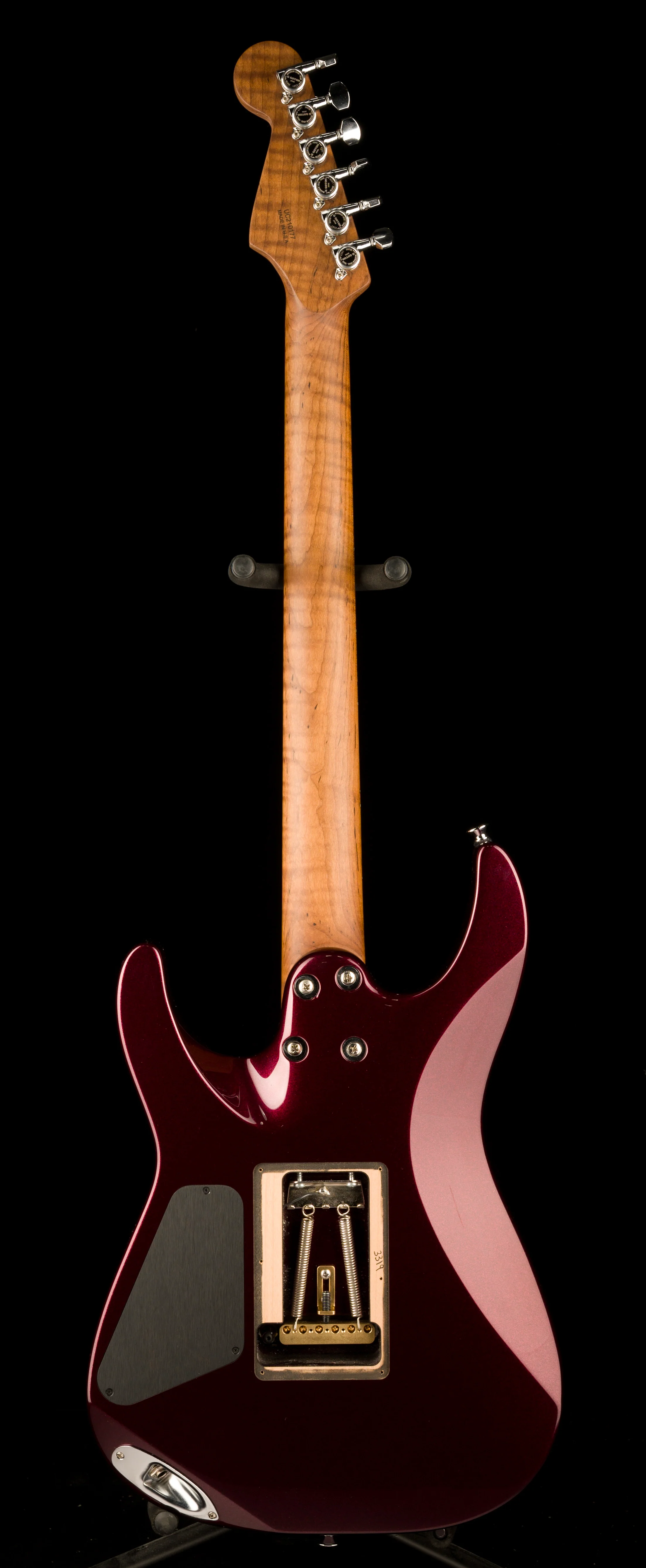 Used Charvel USA Select DK24 HH 2PT CM Caramelized Flame Oxblood With Case - Image 13