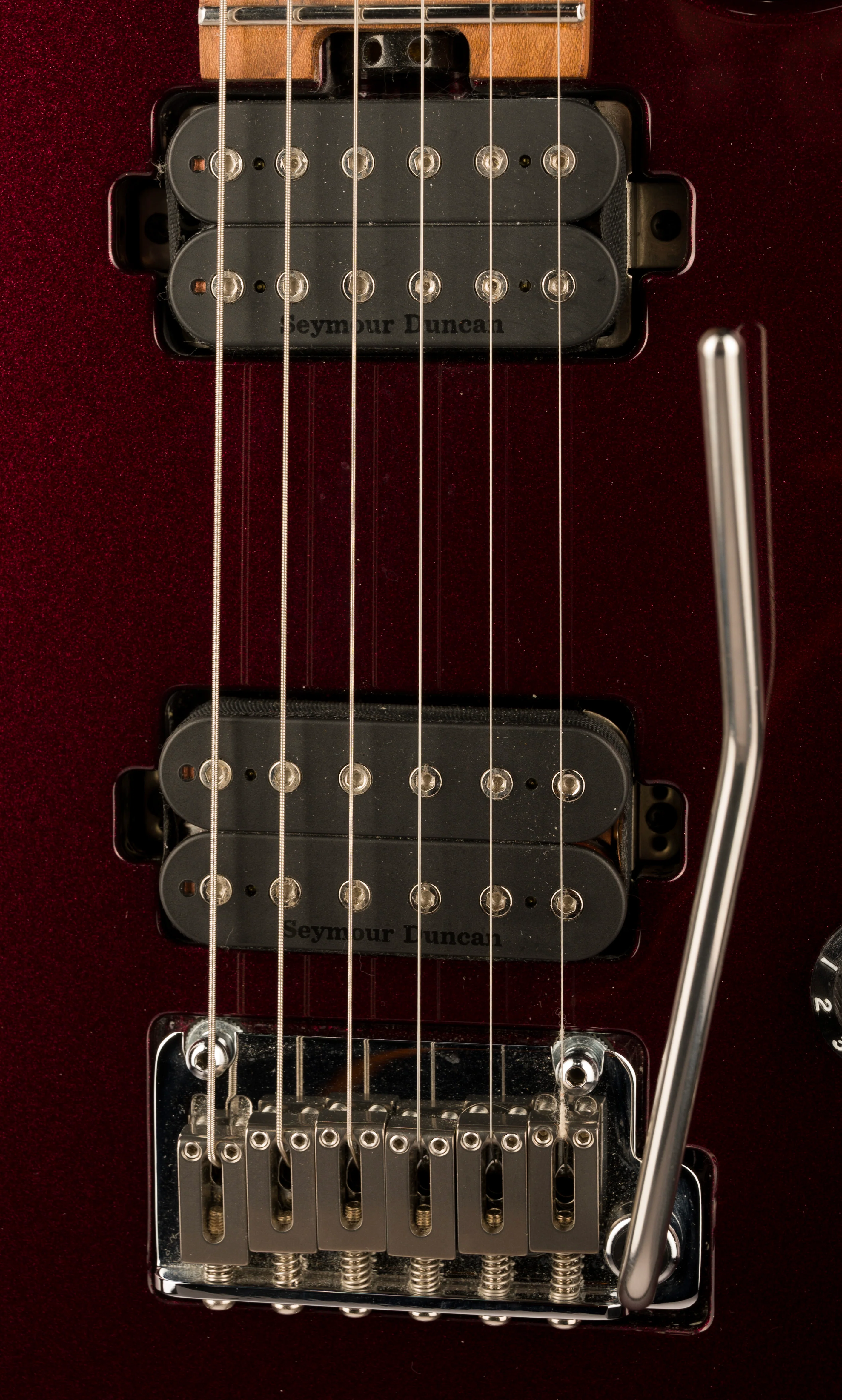 Used Charvel USA Select DK24 HH 2PT CM Caramelized Flame Oxblood With Case - Image 7