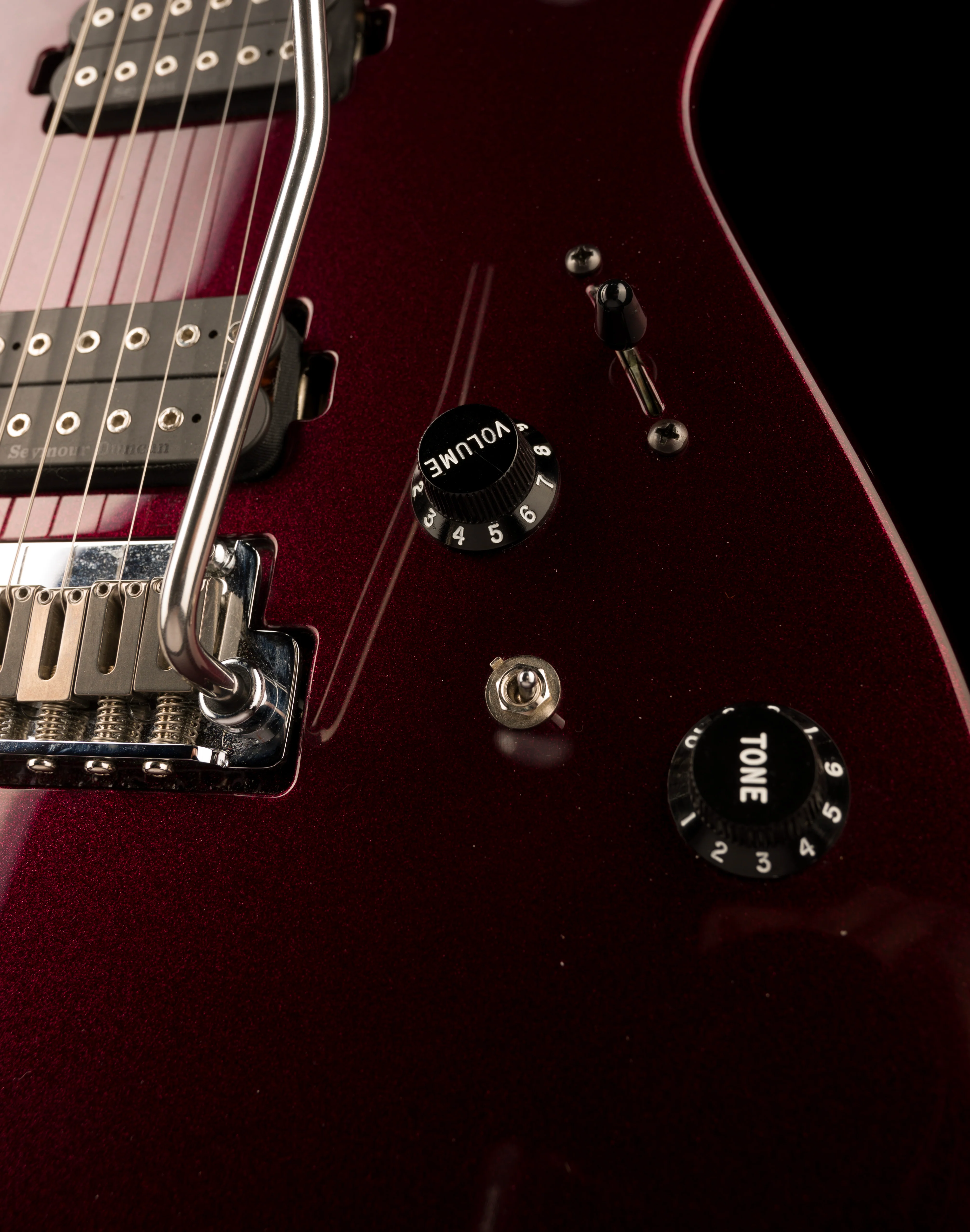 Used Charvel USA Select DK24 HH 2PT CM Caramelized Flame Oxblood With Case - Image 8