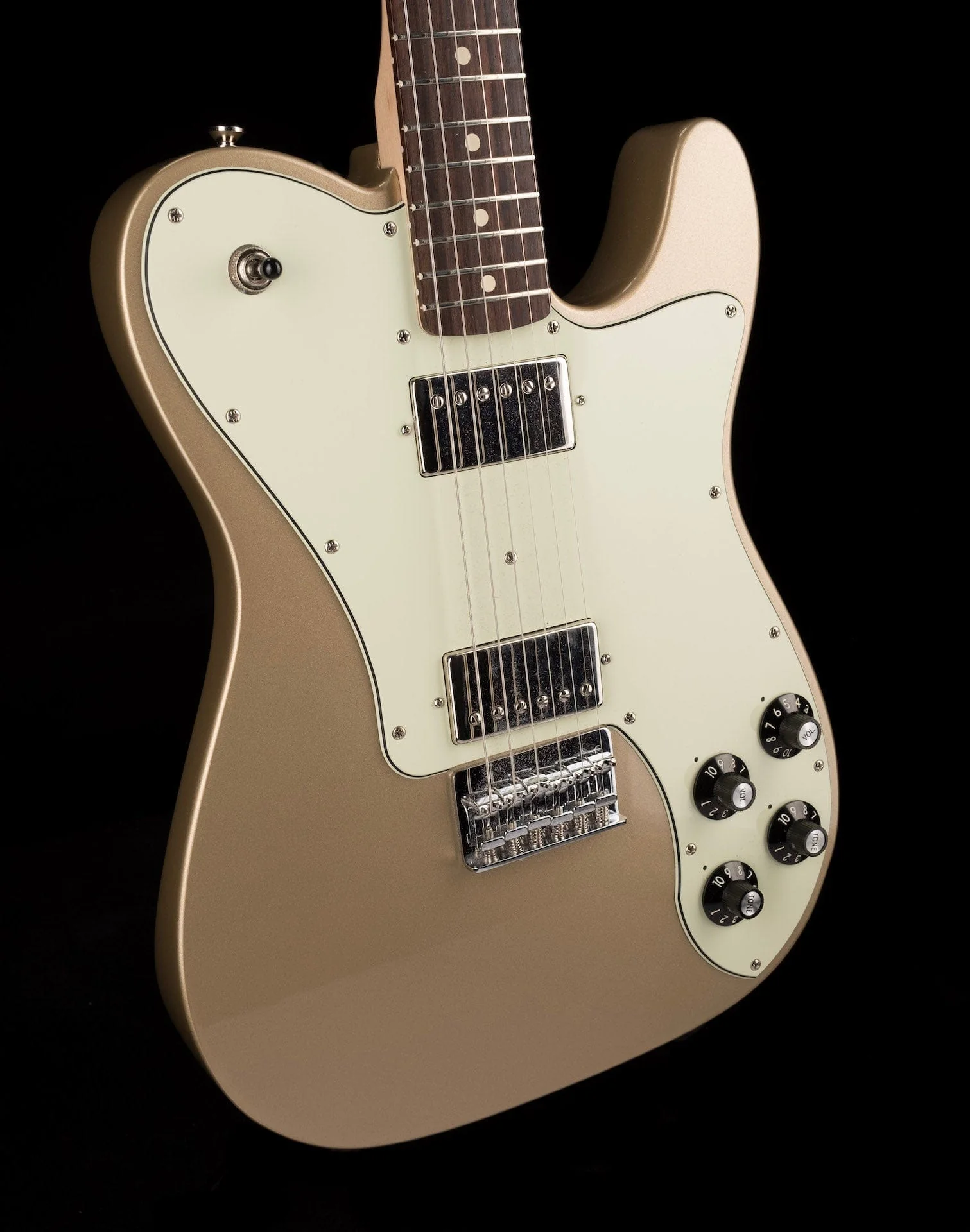 Used Chris Shiflett Telecaster Deluxe Shoreline Gold with OHSC - Image 10
