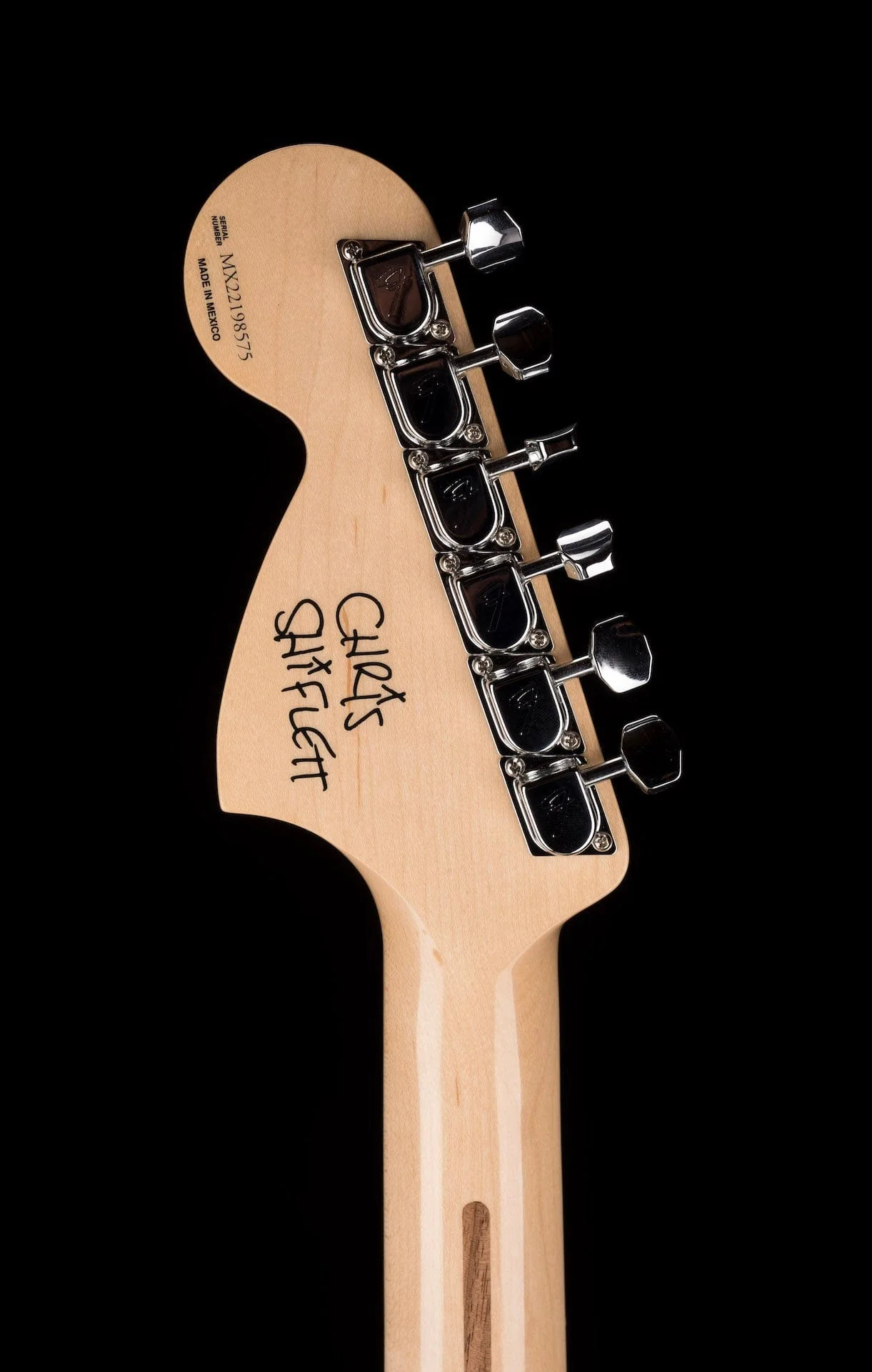 Used Chris Shiflett Telecaster Deluxe Shoreline Gold with OHSC - Image 17