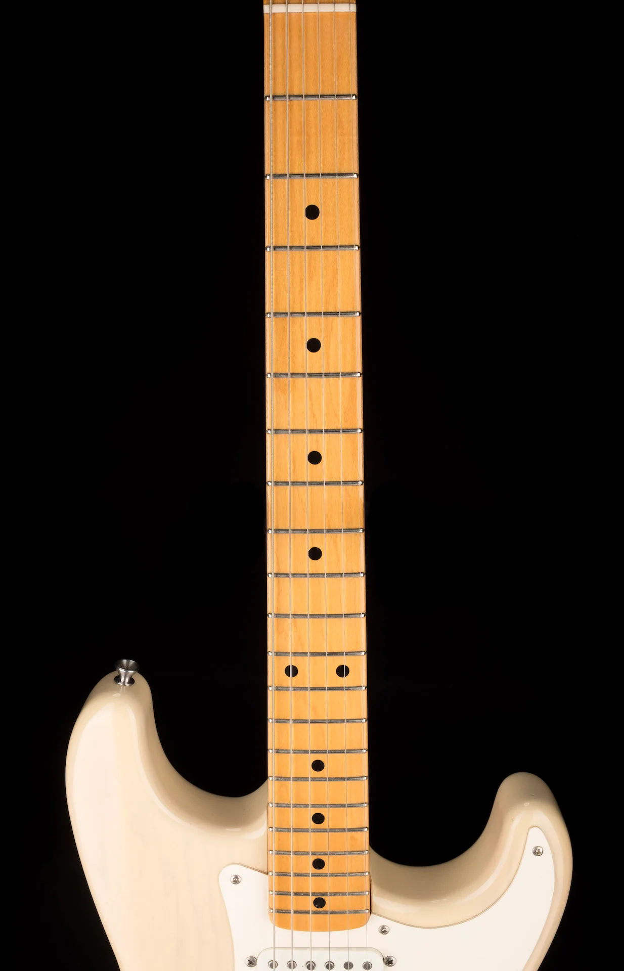 Used Custom Partscaster Fender Authentic Neck and Grover Jackson Body Blonde with Gig Bag - Image 11