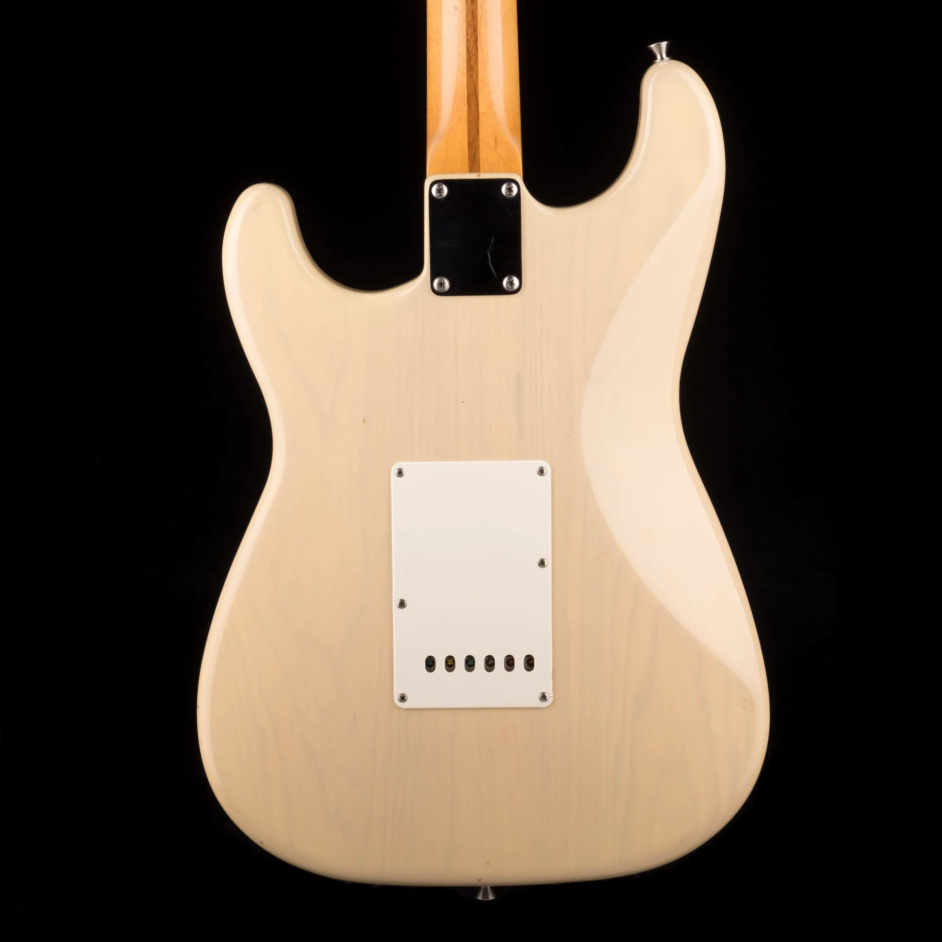 Used Custom Partscaster Fender Authentic Neck and Grover Jackson Body Blonde with Gig Bag - Image 12