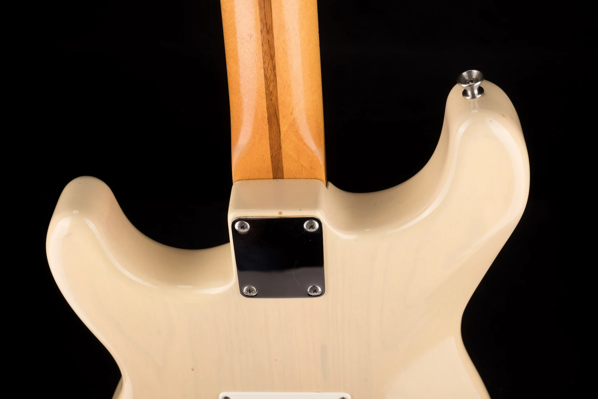 Used Custom Partscaster Fender Authentic Neck and Grover Jackson Body Blonde with Gig Bag - Image 14