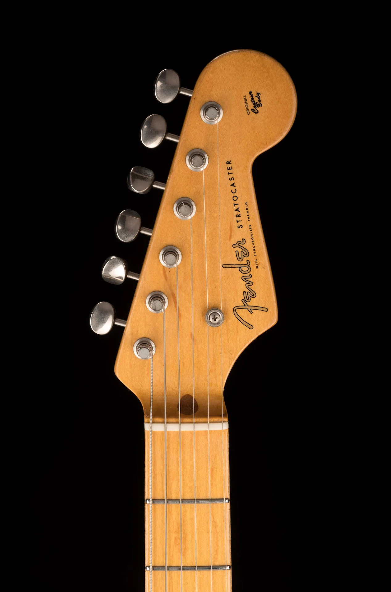 Used Custom Partscaster Fender Authentic Neck and Grover Jackson Body Blonde with Gig Bag - Image 16