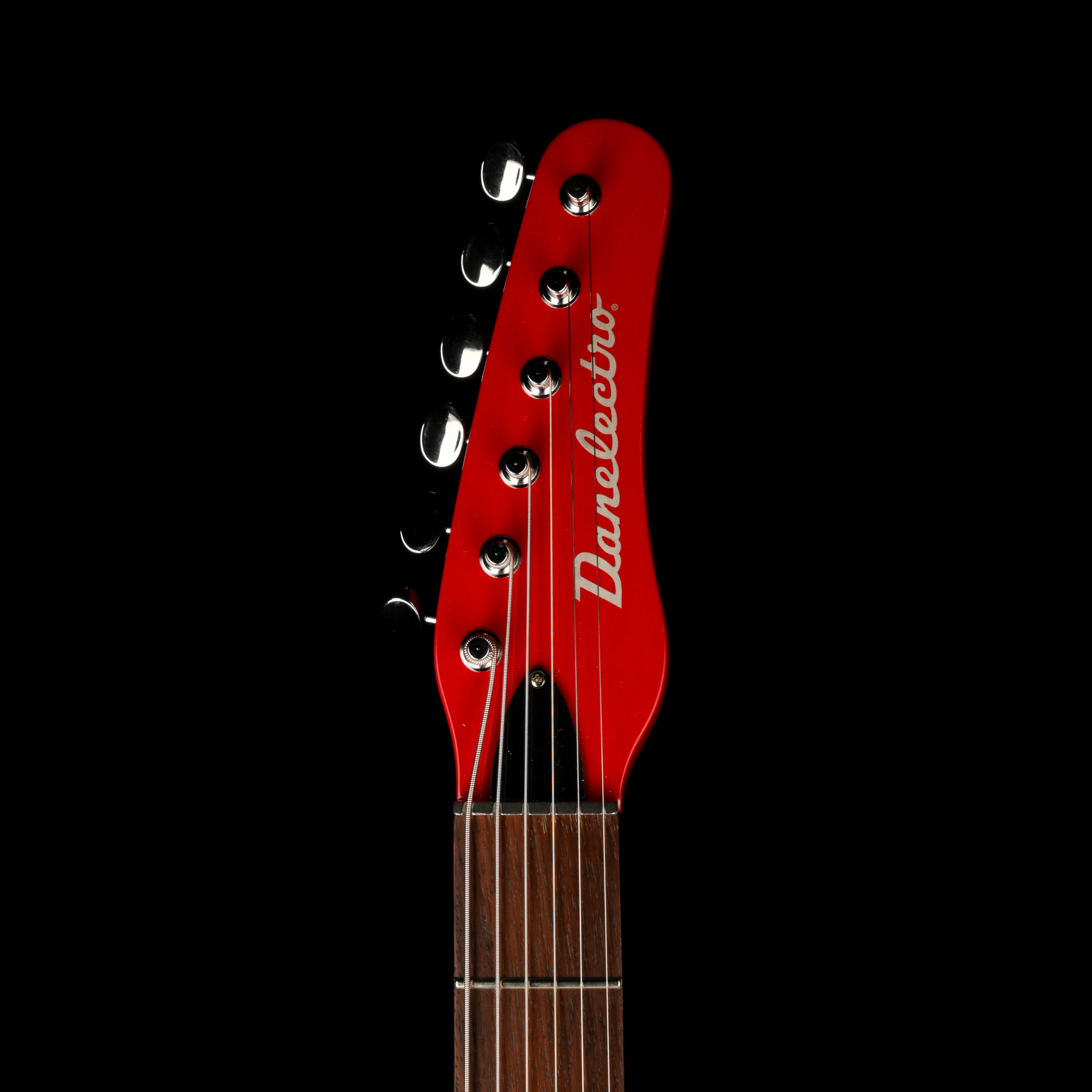 Used Danelectro 56 Baritone Red Flake Guitar With Gig Bag - Image 8