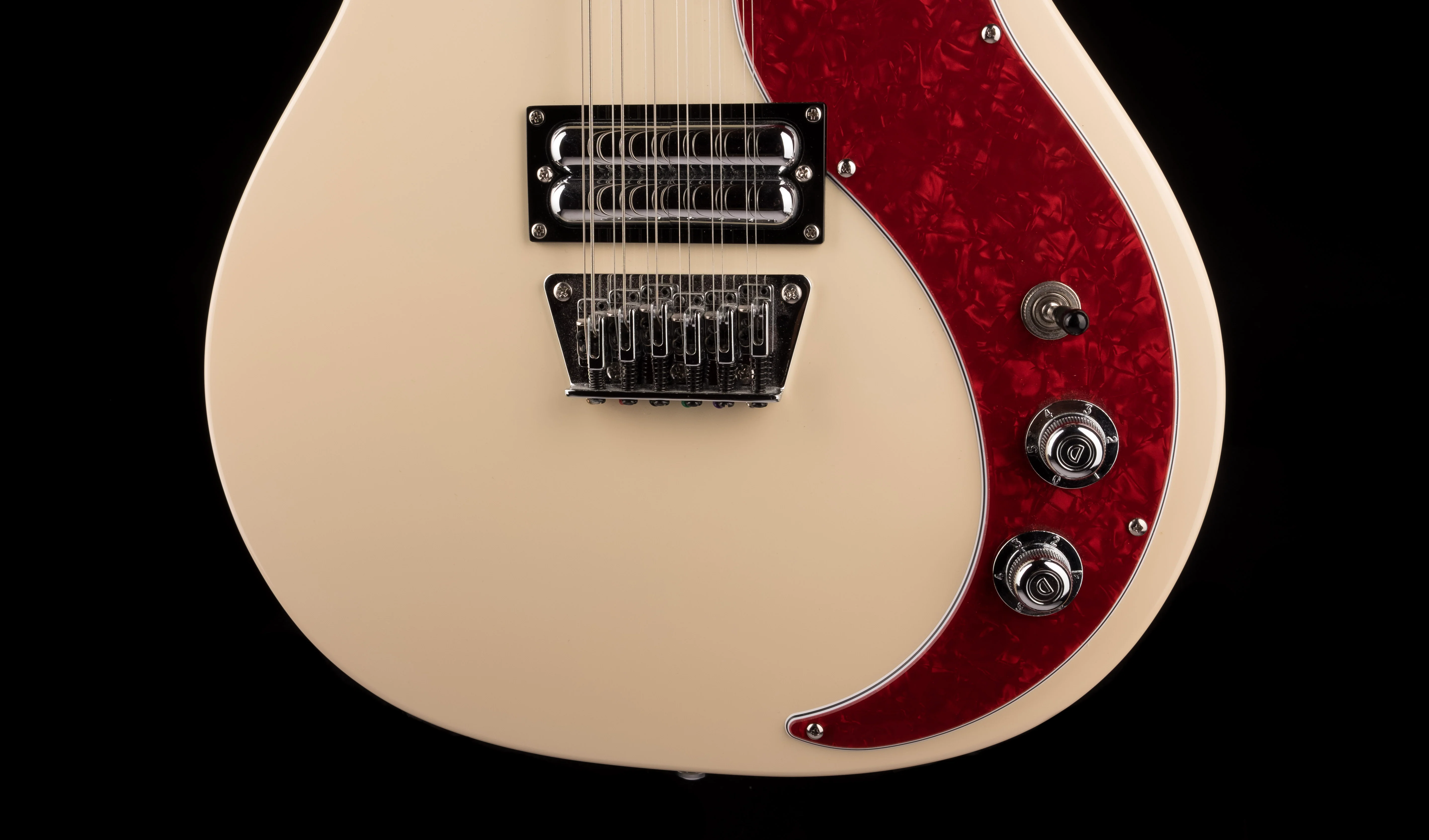 Used Danelectro 59X12 12-String Electric Guitar Vintage Cream - Image 6