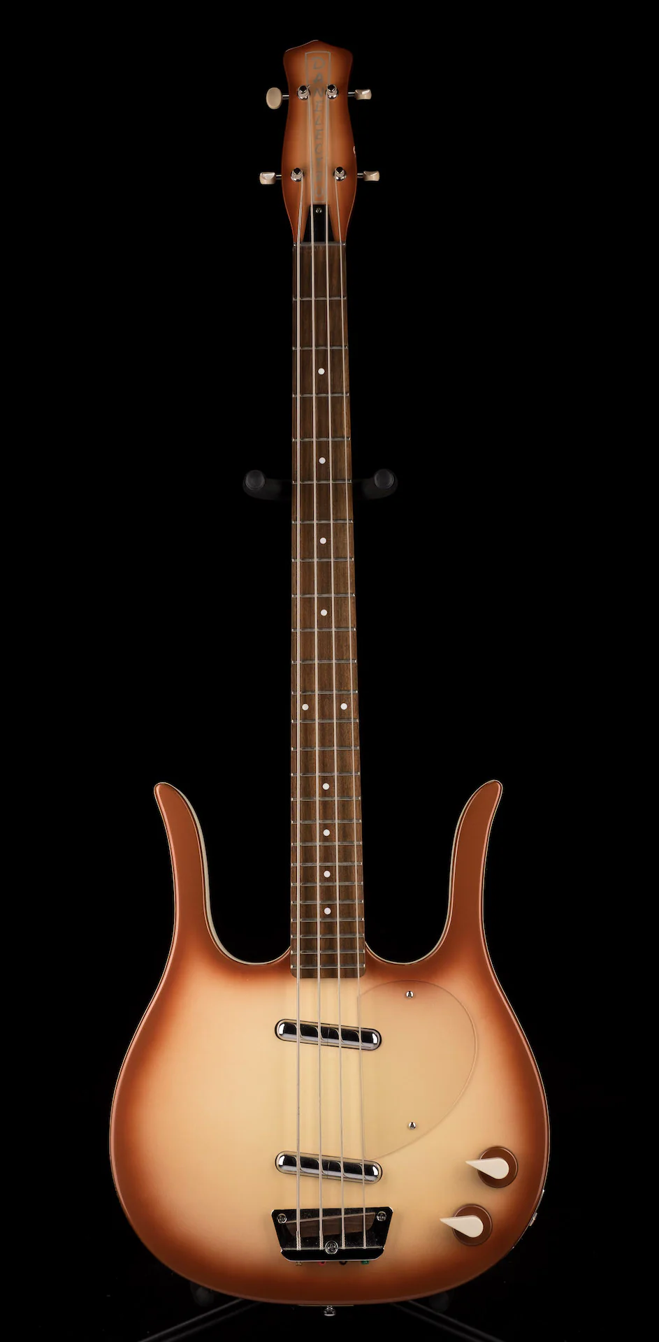 Used Danelectro Longhorn Short-Scale Electric Bass Copper Burst - Image 2