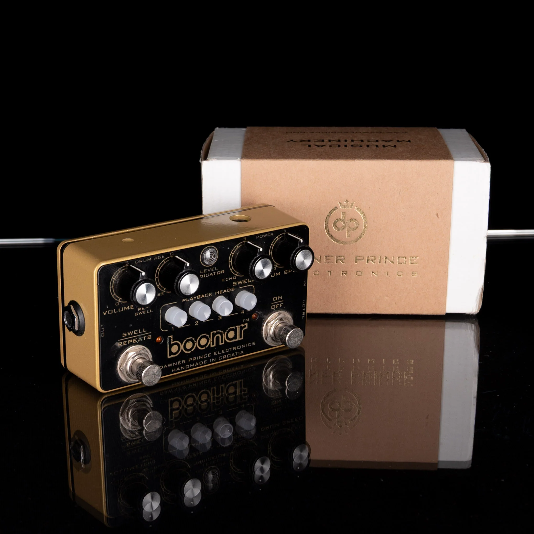 Used Dawner Prince Boonar V1 Multi-Head Echo Pedal With Box