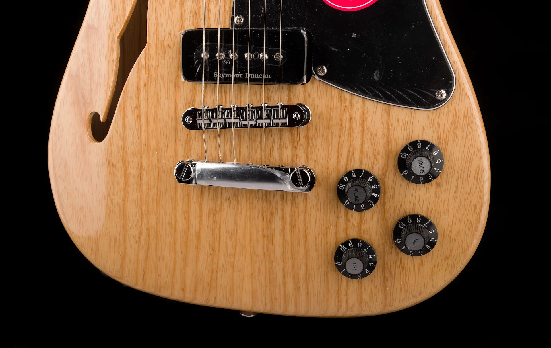 Used Demo Fender Jim Adkins JA-90 Telecaster Thinline Natural Electric Guitar - Image 5