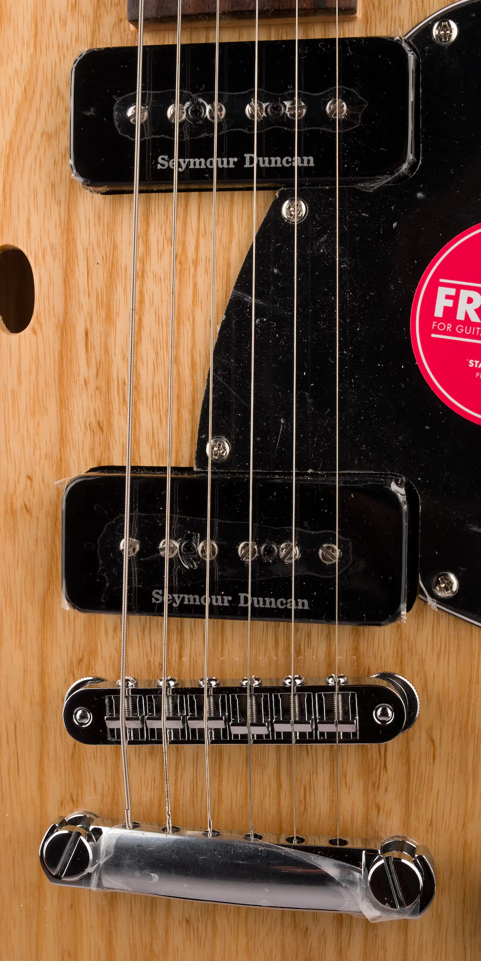Used Demo Fender Jim Adkins JA-90 Telecaster Thinline Natural Electric Guitar - Image 7