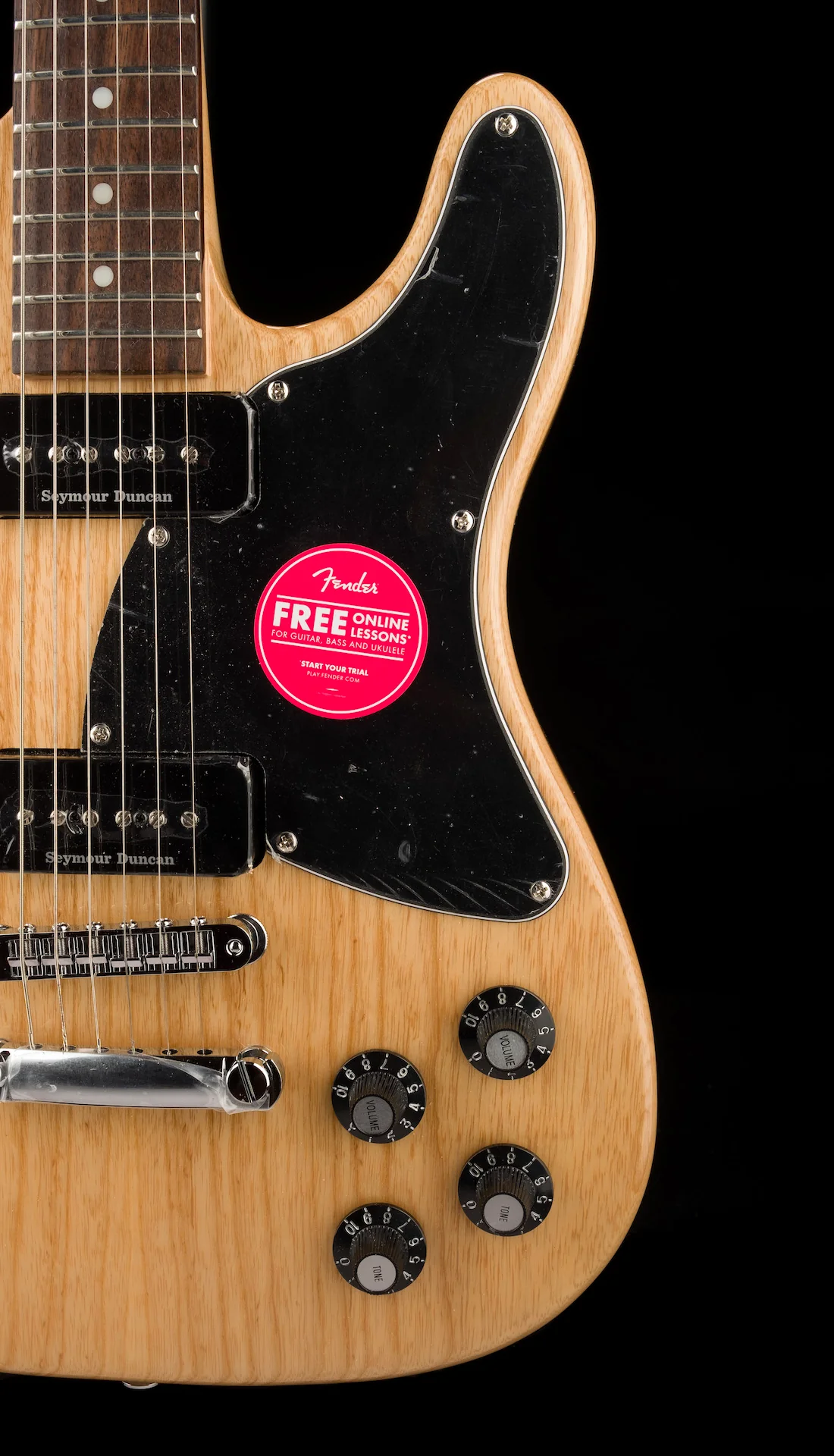 Used Demo Fender Jim Adkins JA-90 Telecaster Thinline Natural Electric Guitar - Image 9
