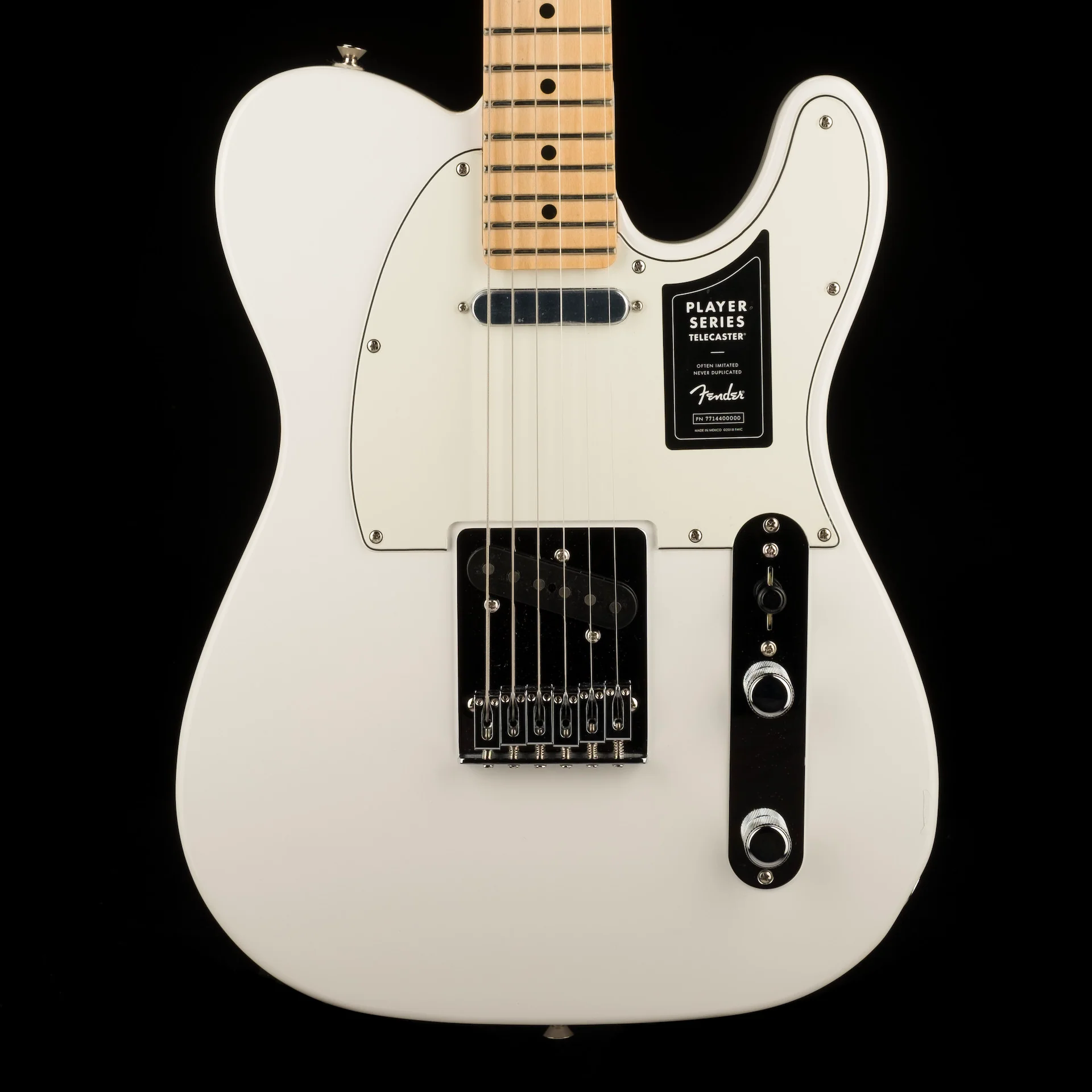 Used Demo Fender Player Series Telecaster Maple Fingerboard Polar White