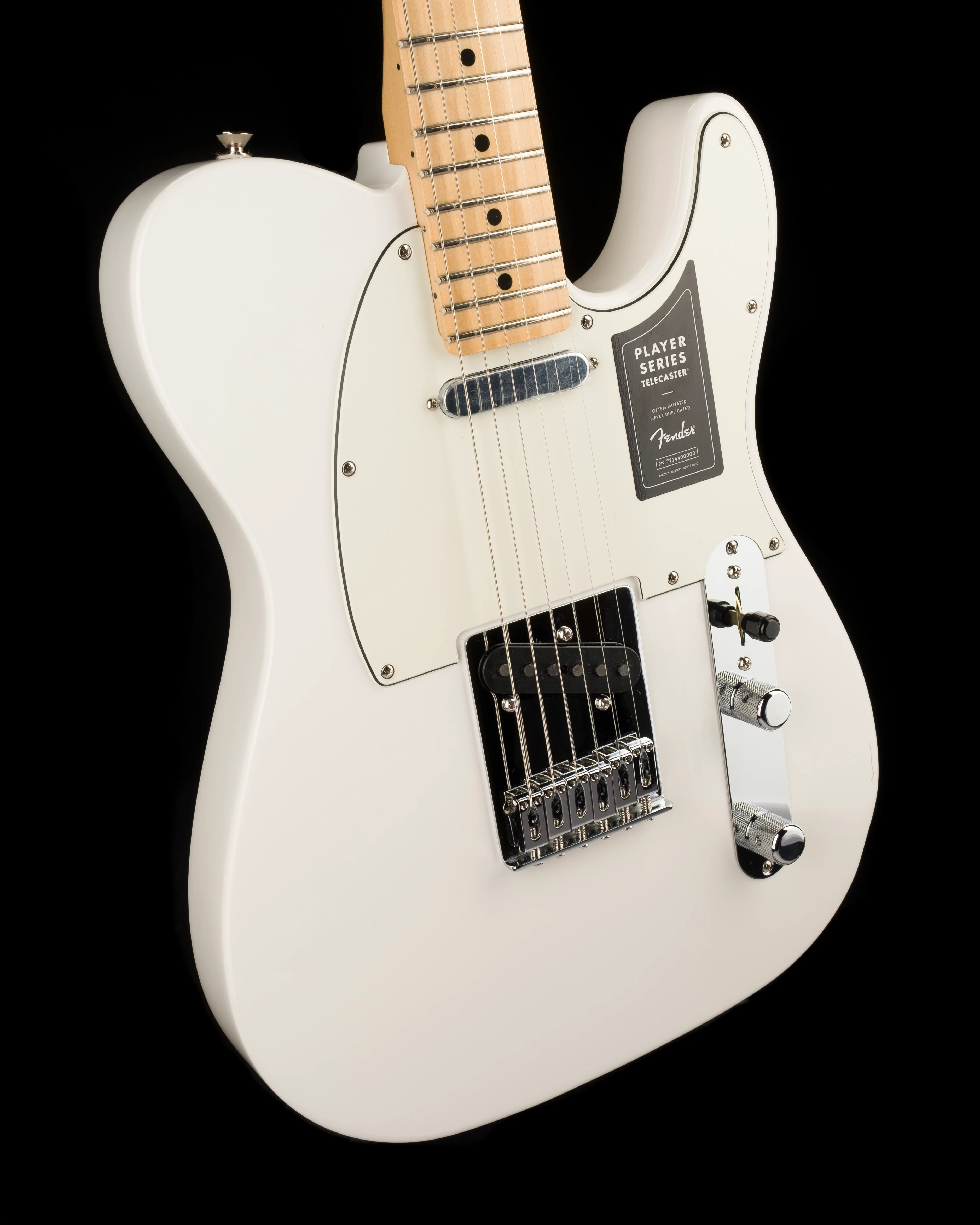 Used Demo Fender Player Series Telecaster Maple Fingerboard Polar White - Image 11