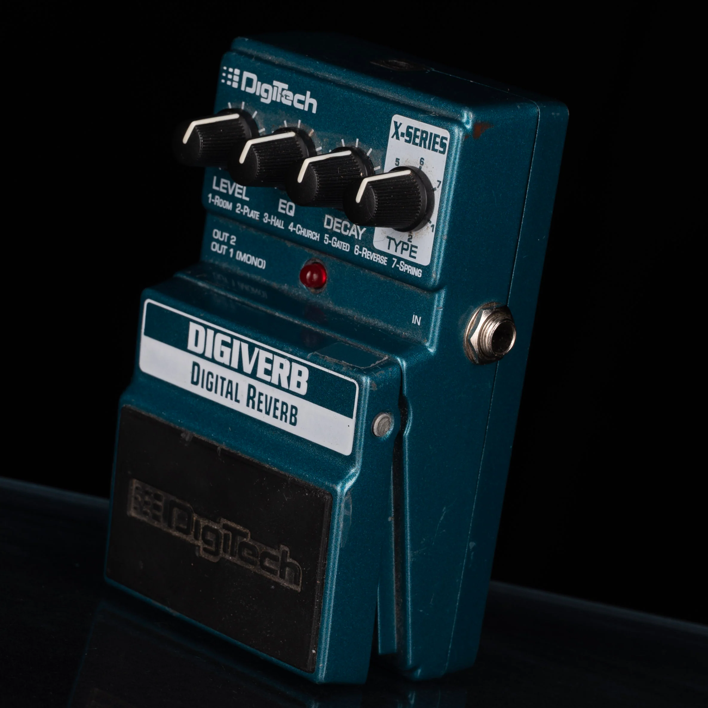 Used Digitech Digiverb Green Reverb Pedal - Image 2