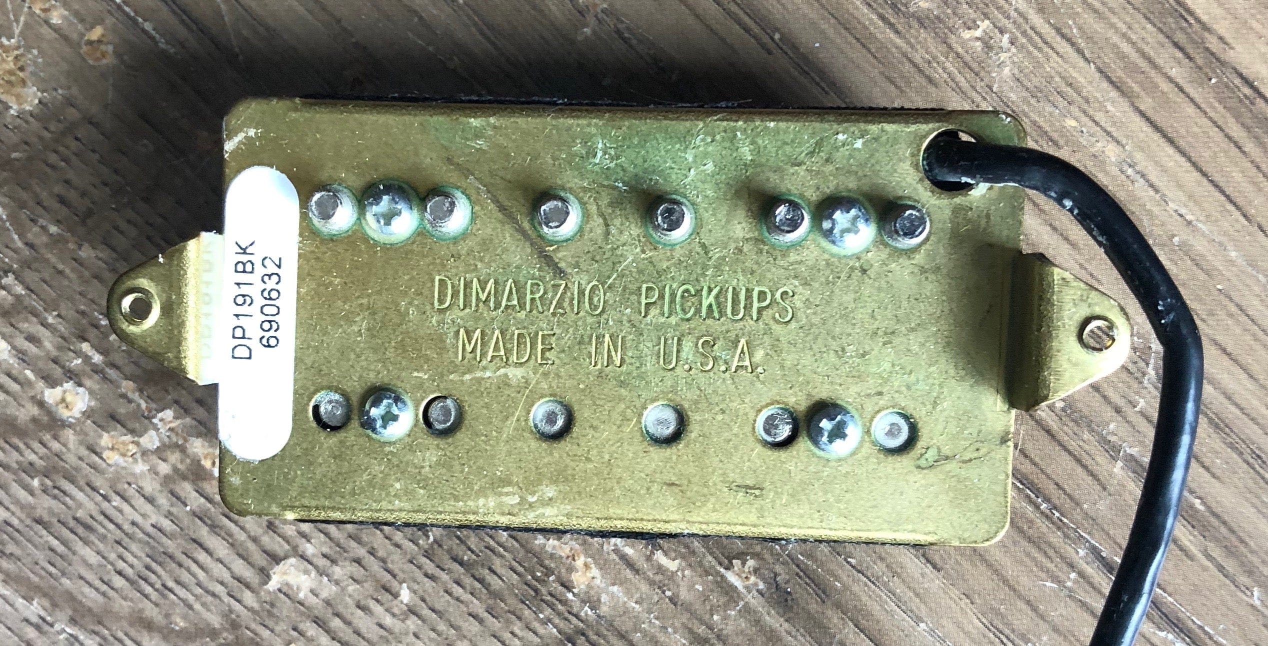 Used Dimarzio DP191 Humbucker Pickup Black - Image 3
