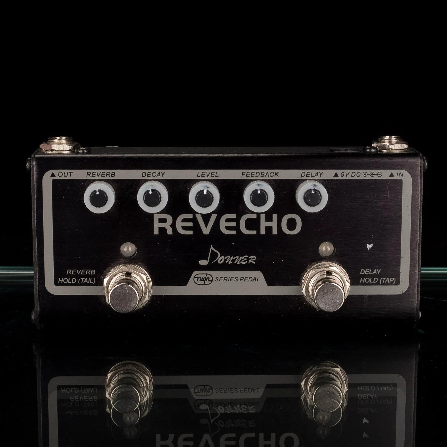 Used Donner Twin Series Revecho Reverb Echo Pedal With Box - Image 2