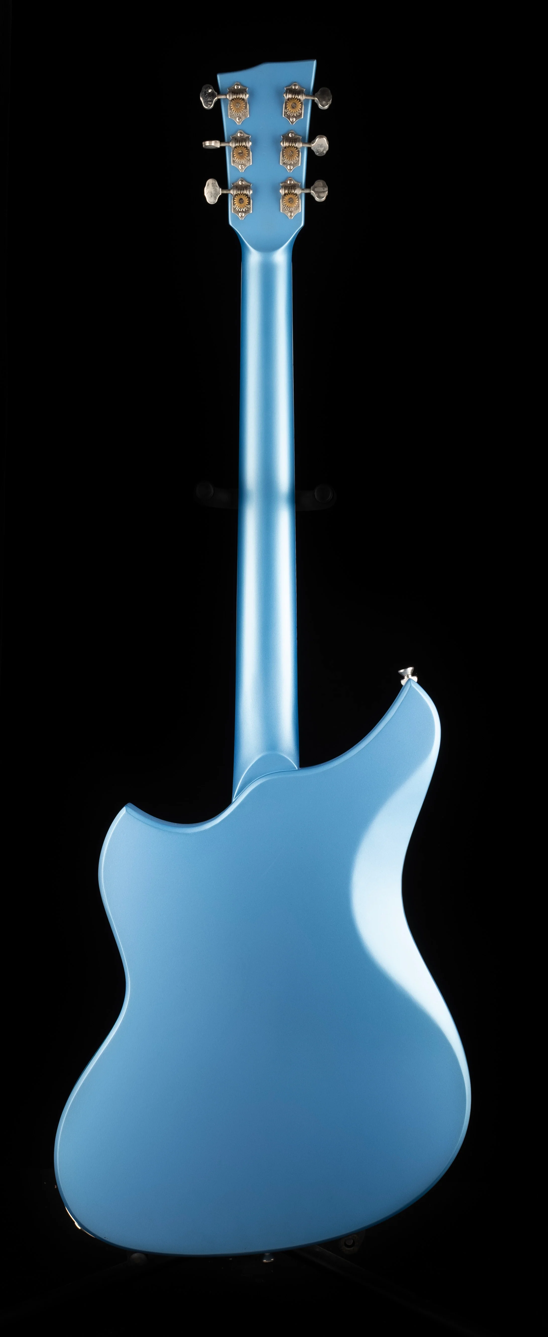 Used Dunable Yeti with Seymour Duncan Pickups Pelham Blue Satin with Gig Bag - Image 10
