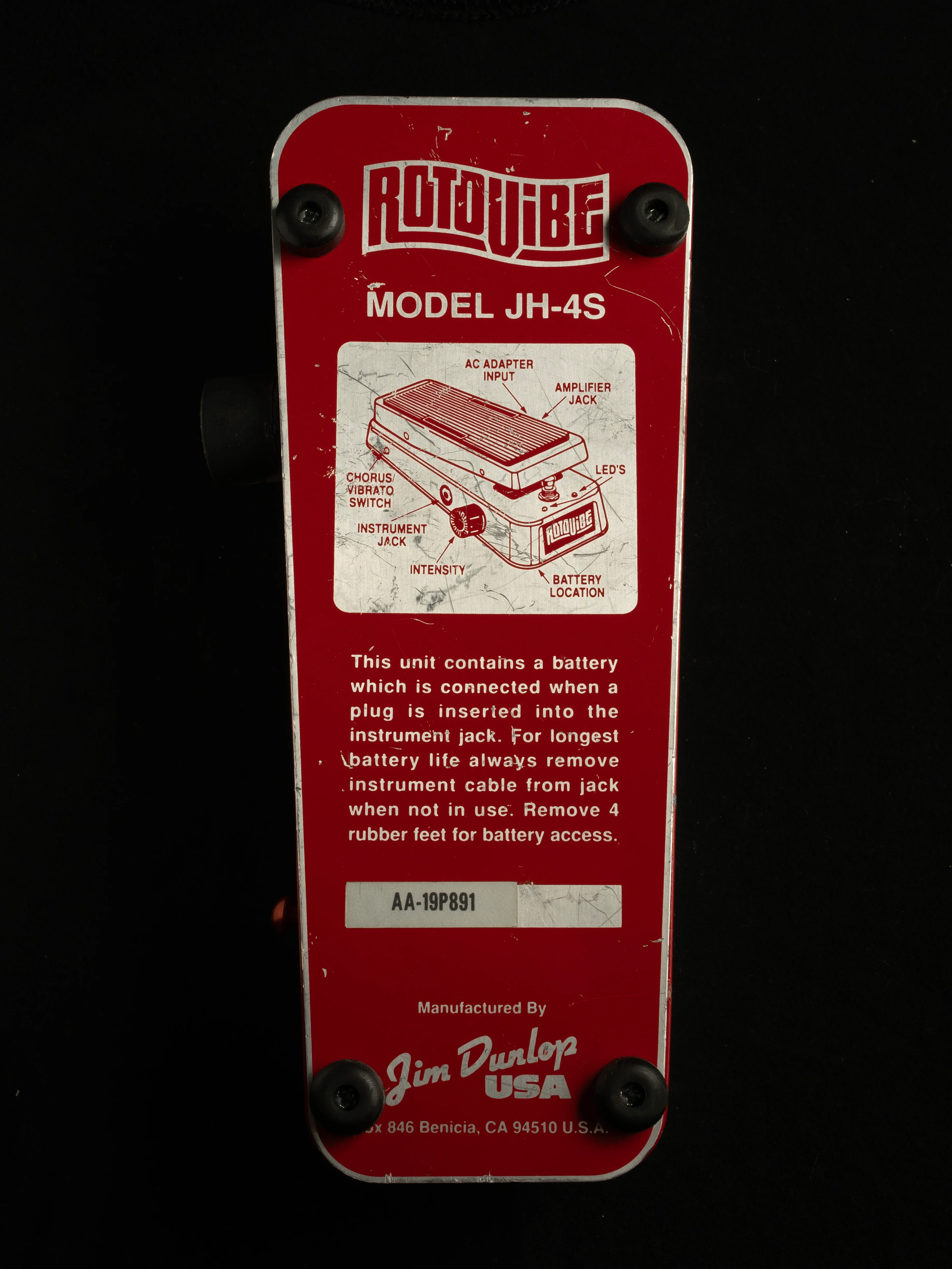 Used Dunlop JH-4S Rotovibe Pedal - Image 4