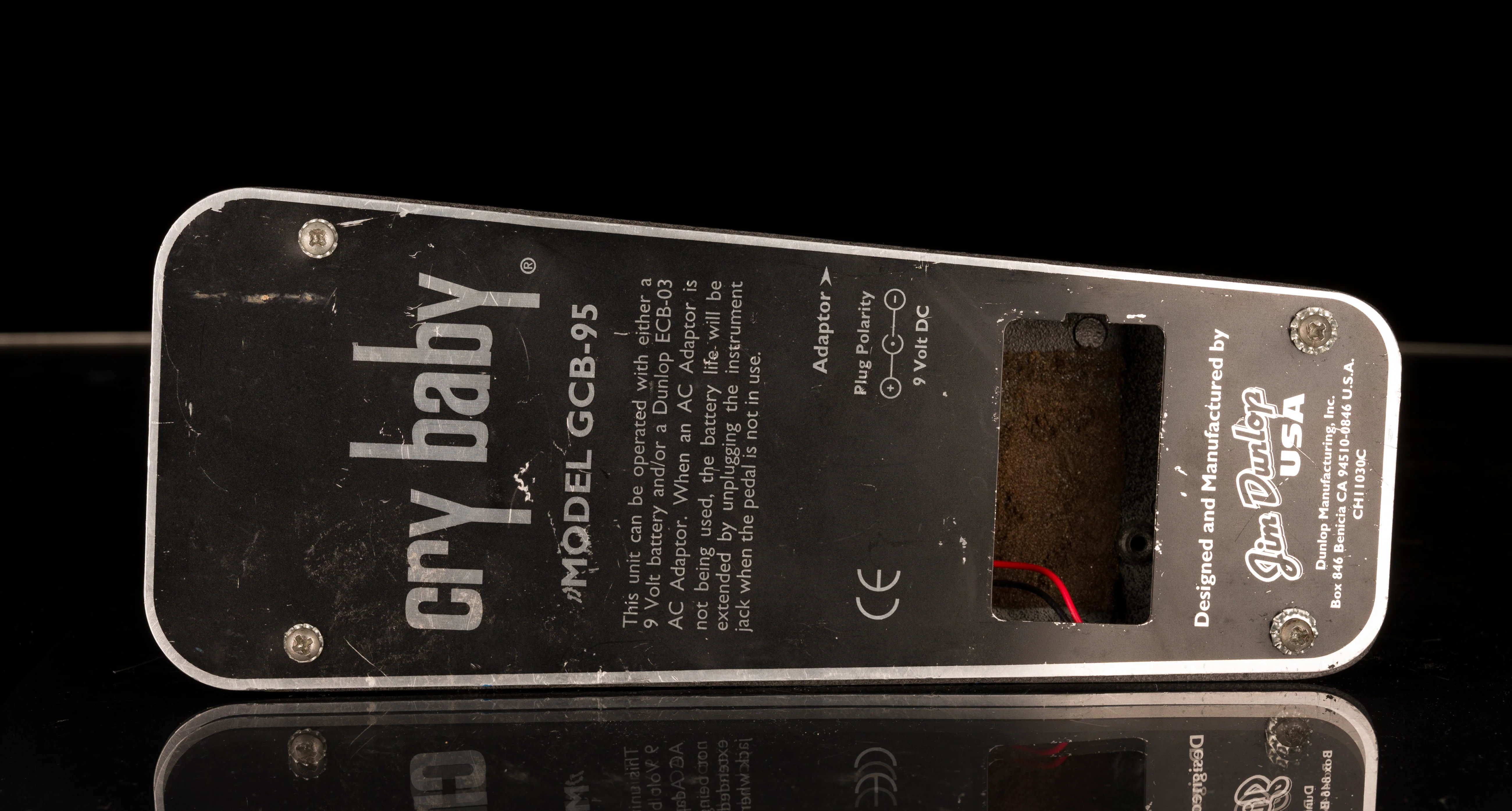 Used Dunlop Original Crybaby GCB-95 Wah Pedal - 4 (Missing Battery Door) - Image 4
