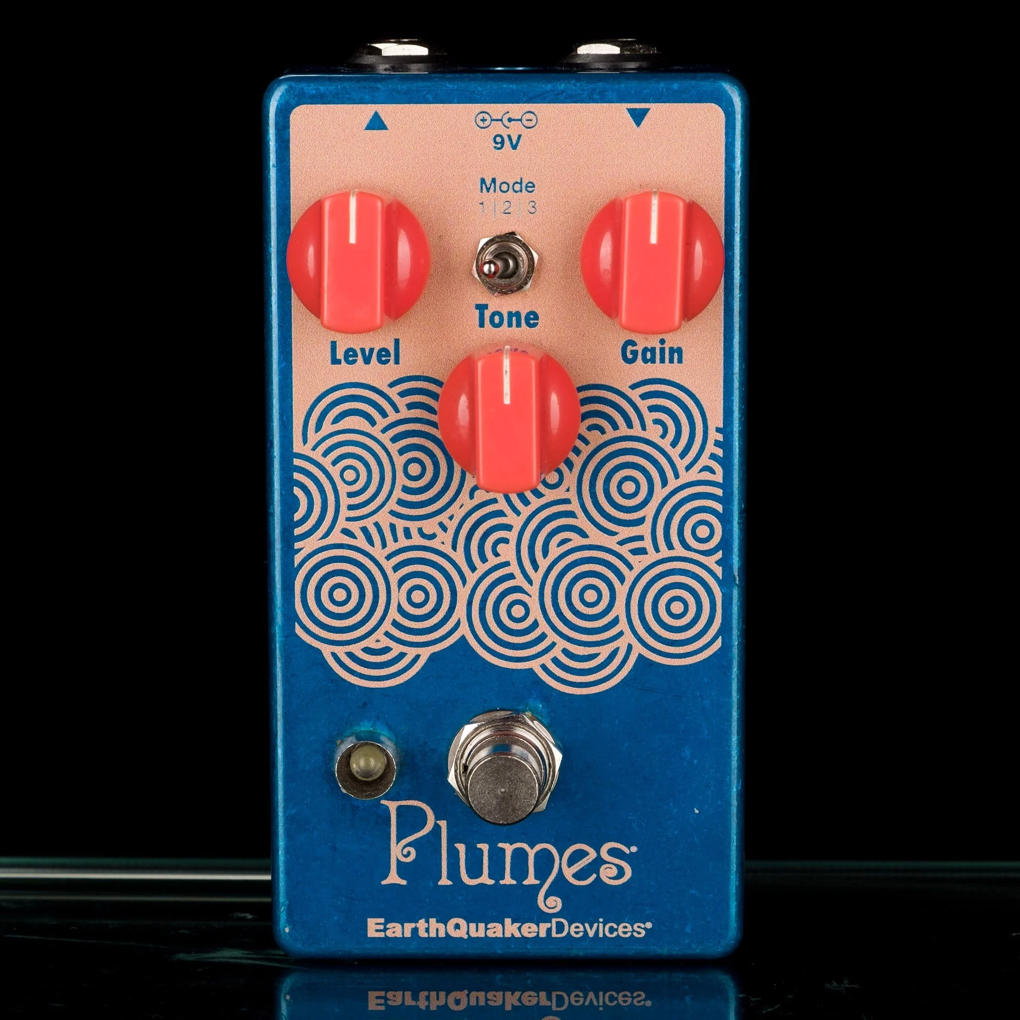 Used EarthQuaker Devices Limited Edition Plumes Overdrive Blue &  Orange