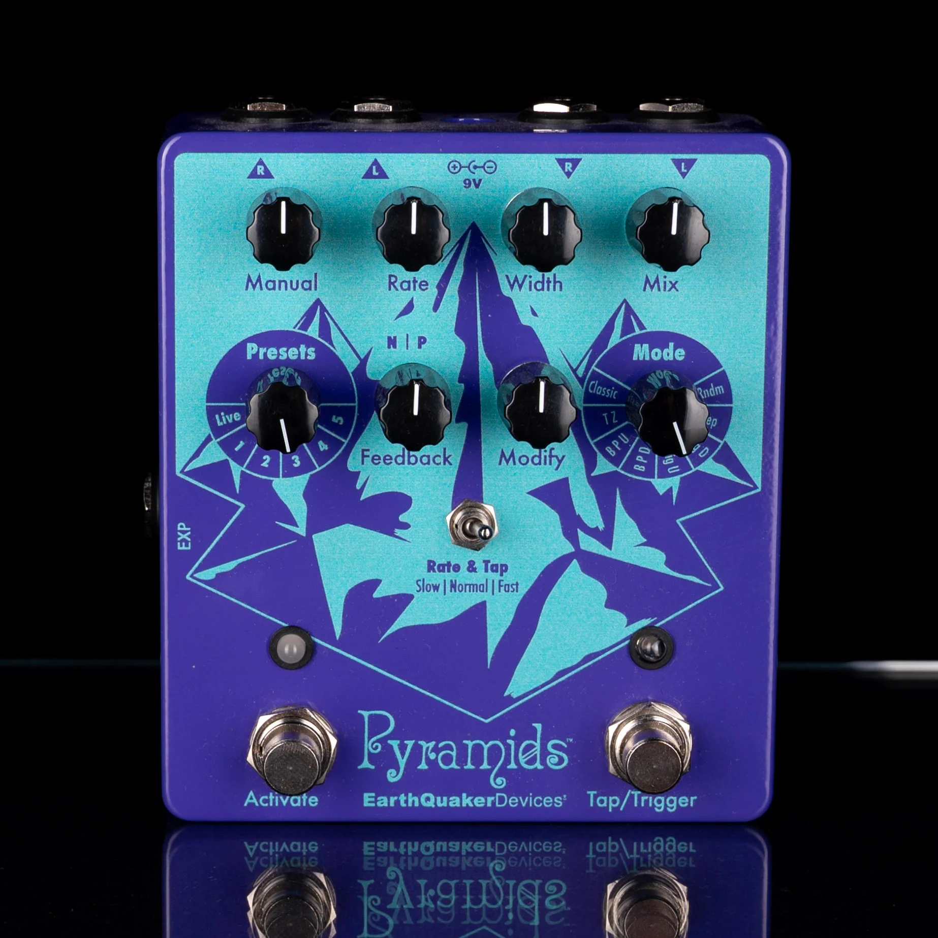 Used EarthQuaker Devices Pyramids Stereo Flanger Guitar Pedal With Box - Image 2