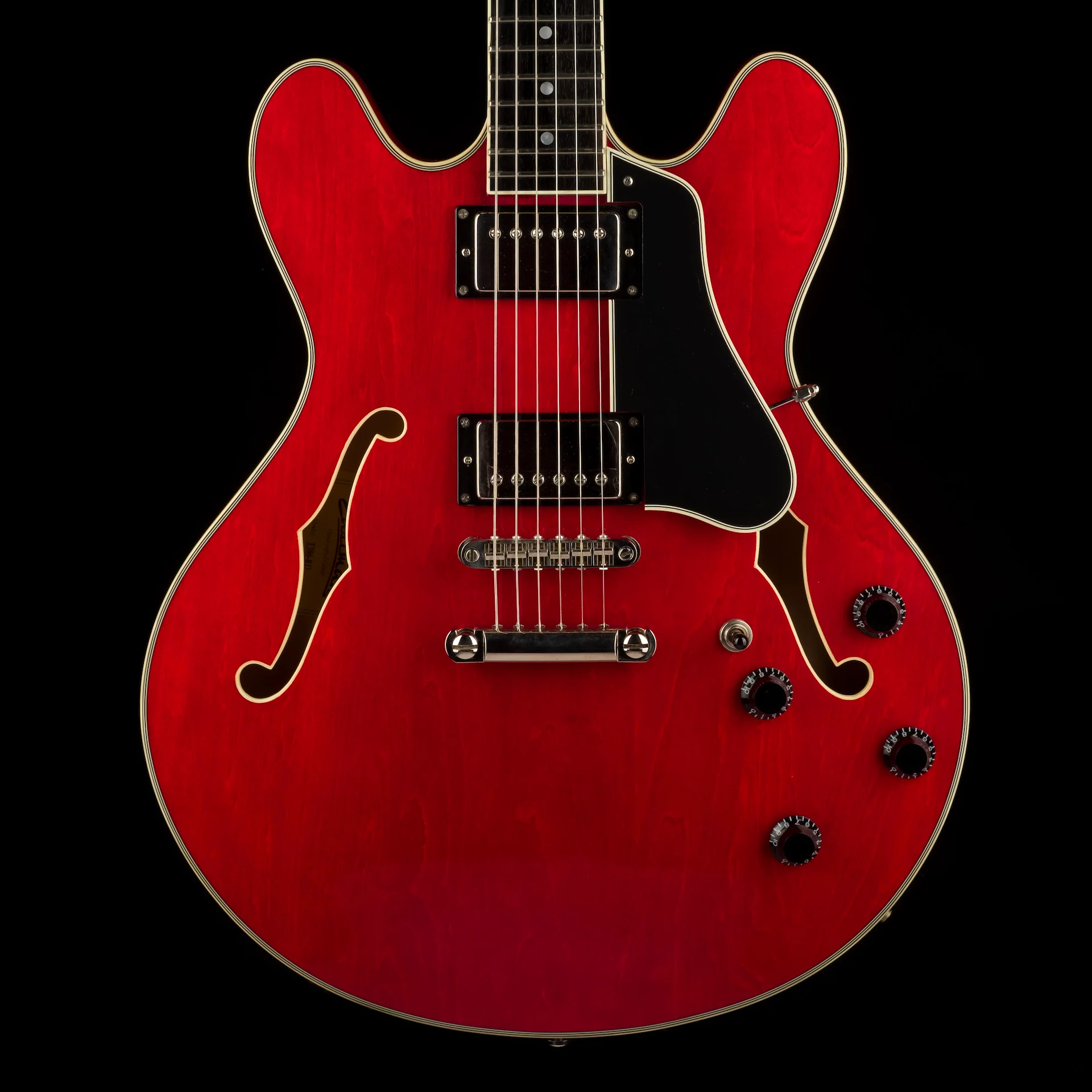 Used Eastman T386-RD Thinline Semi-Hollow Red with OHSC