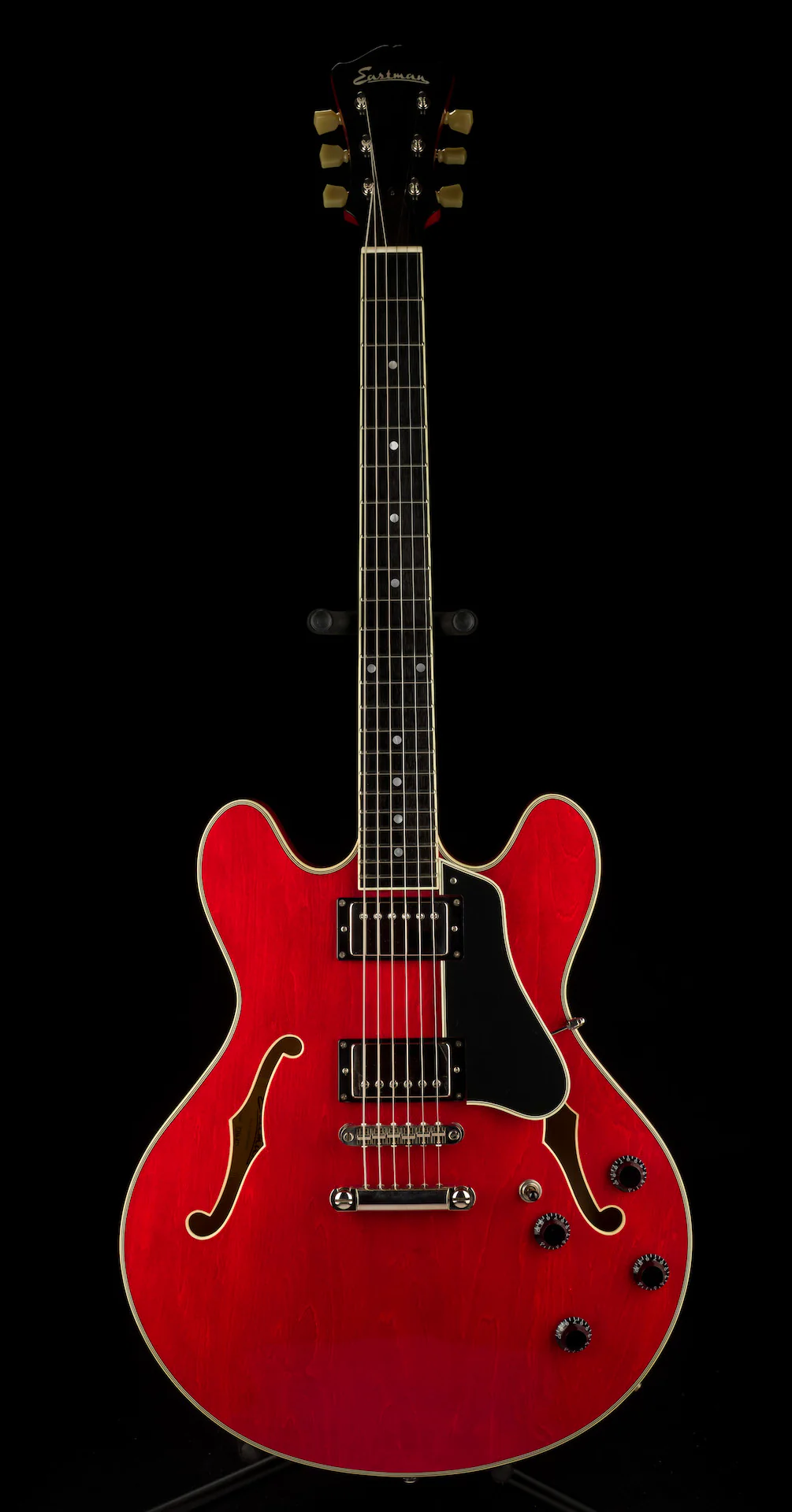 Used Eastman T386-RD Thinline Semi-Hollow Red with OHSC - Image 2