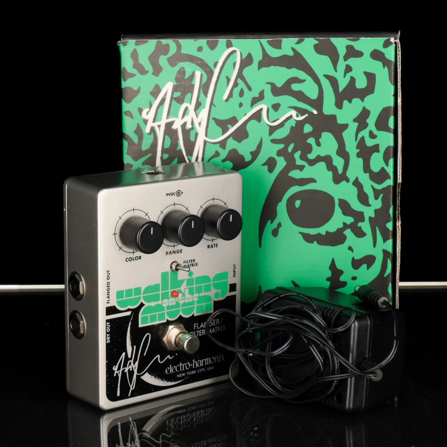 Used Electro-Harmonix Andy Summers Walking on the Moon Flanger Pedal with Box - 2