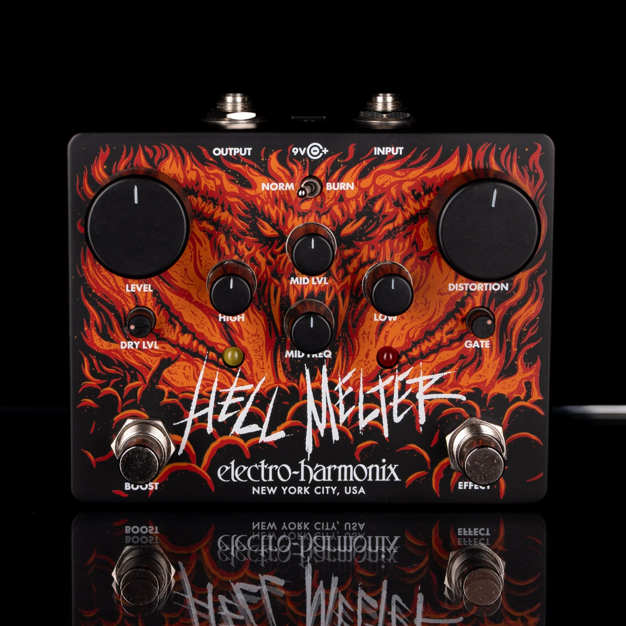 Used Electro-Harmonix Hell Melter Metal Distortion Pedal with Box - Image 2