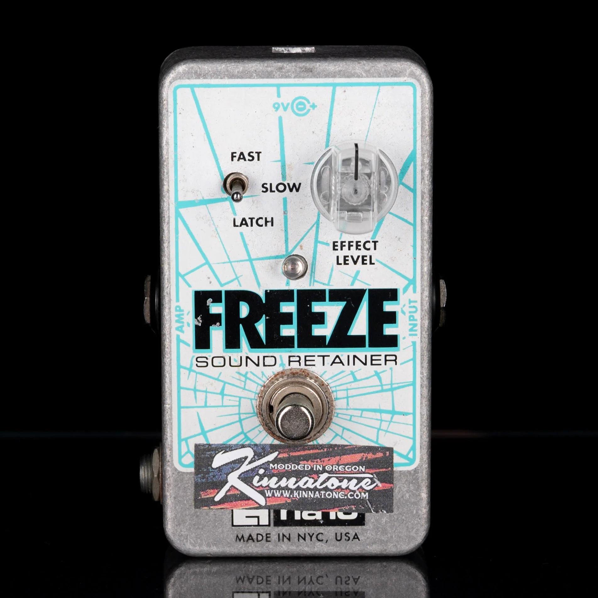 Used Electro-Harmonix Kinnatone mod Freeze Sound Retainer Pedal