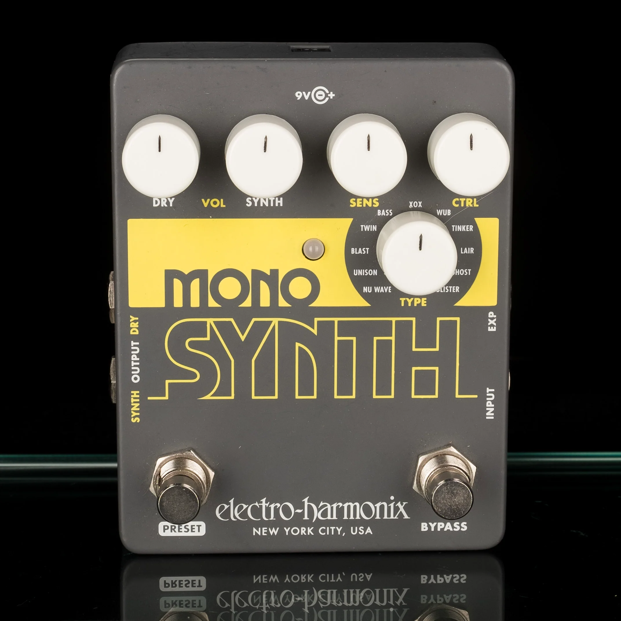 Used Electro-Harmonix Mono Synth Synthesizer Effect Pedal With Box and Power Supply - Image 2