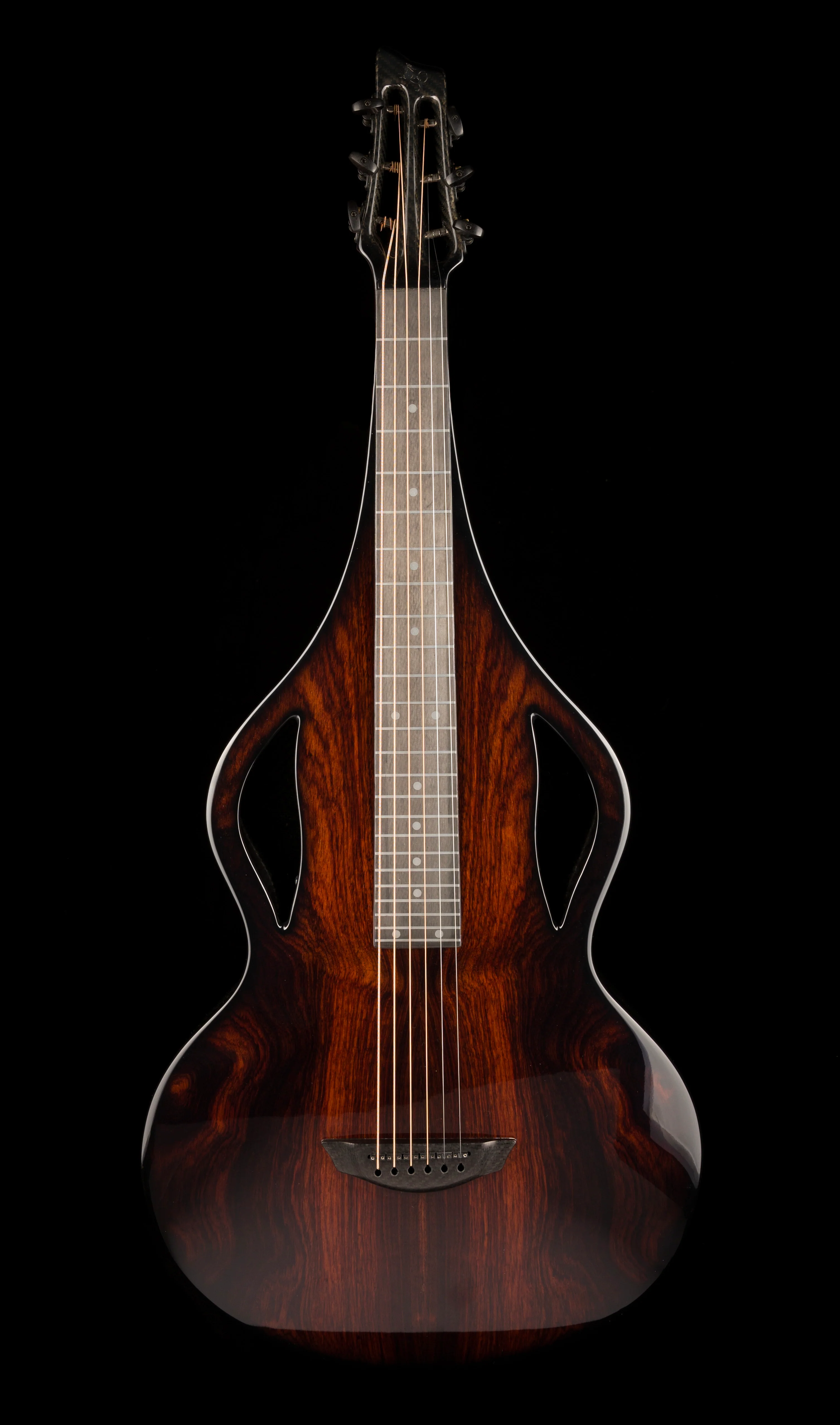 Used Emerald Guitars Solace Weissenborn Style Acoustic Lap Steel Slide Guitar with Case - Image 2