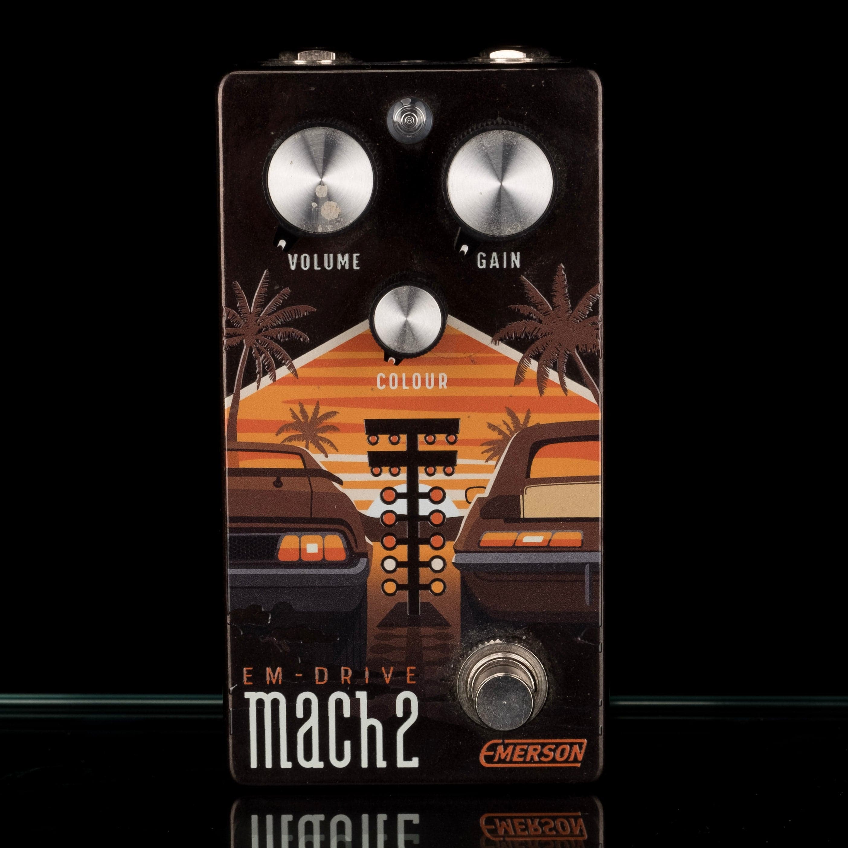 Used Emerson Custom EM-Drive Mach 2 Overdrive Guitar Effect Pedal With Box