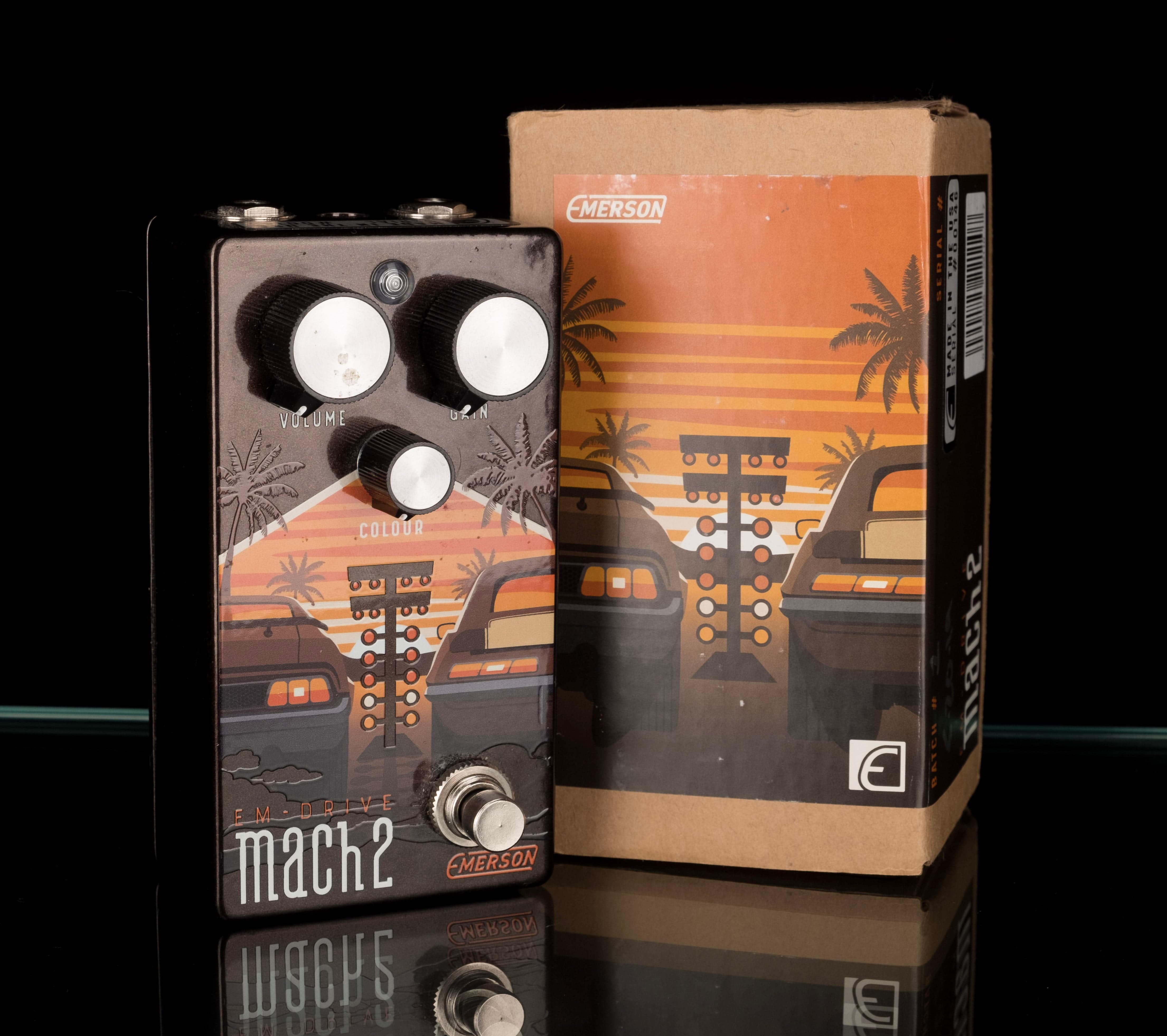 Used Emerson Custom EM-Drive Mach 2 Overdrive Guitar Effect Pedal With Box - Image 6