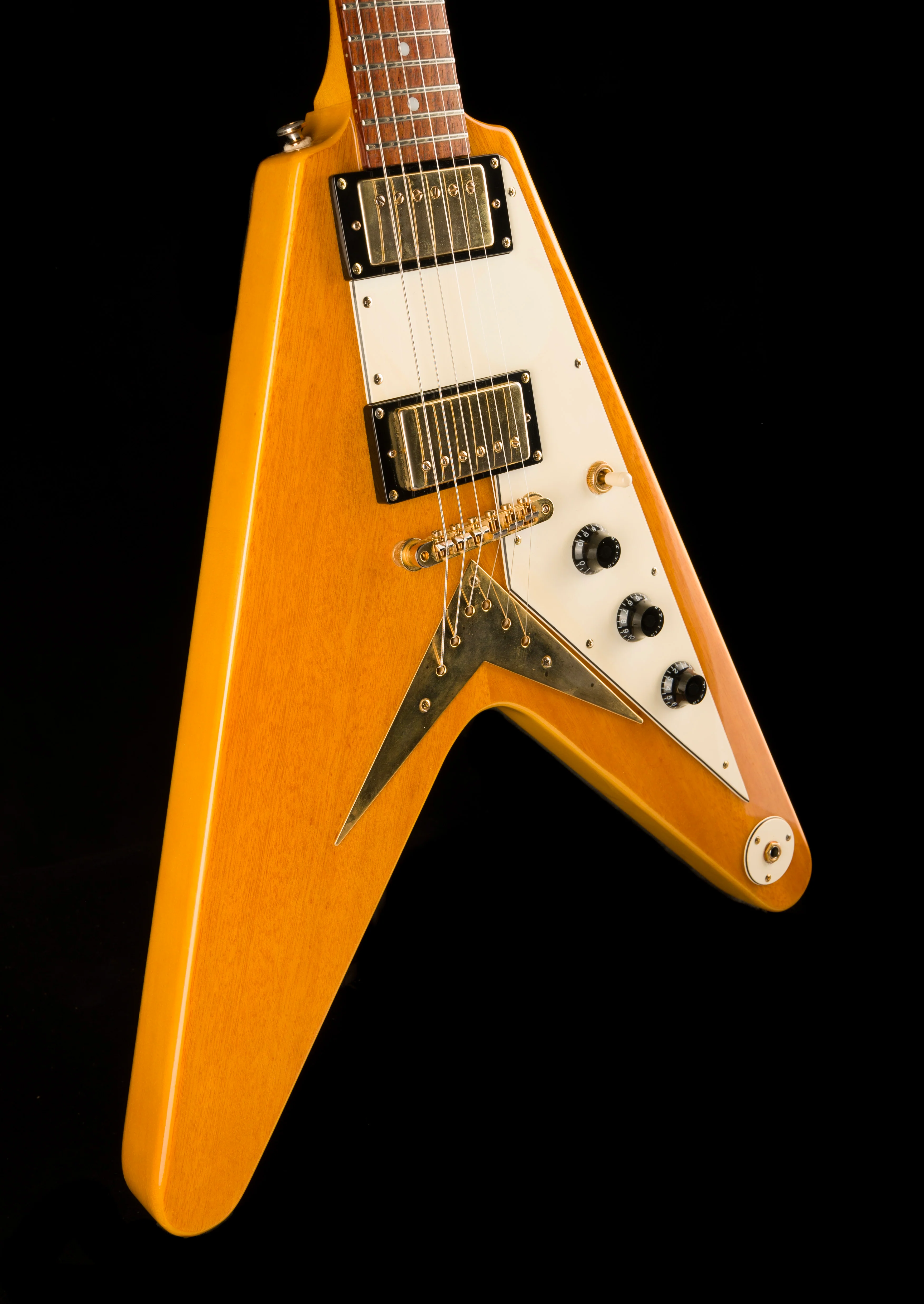 Used Epiphone 1958 Korina Flying V Aged Natural with Gig Bag - Image 10