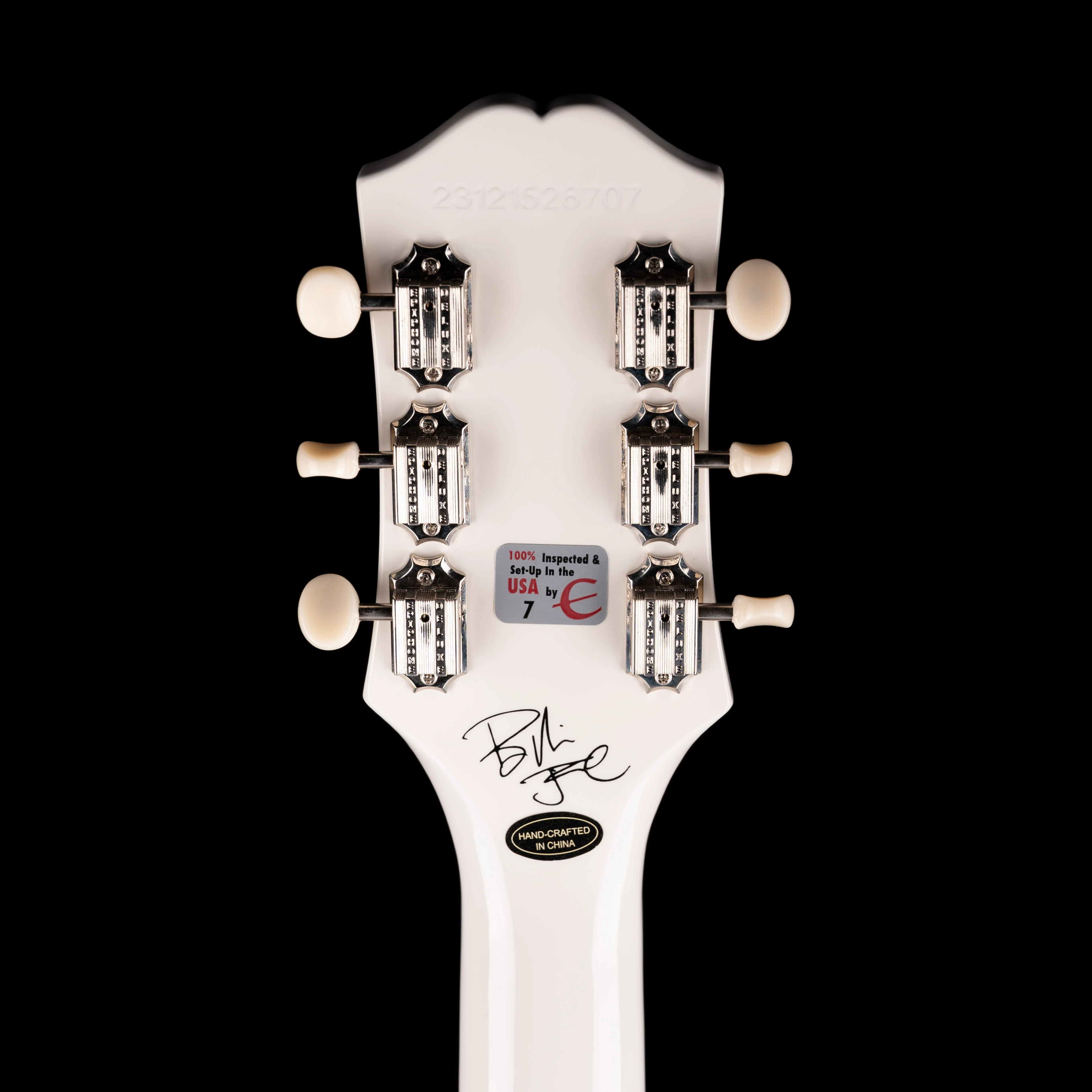 Used Epiphone Billie Joe Armstrong Les Paul Junior Classic White with OHSC - Image 13