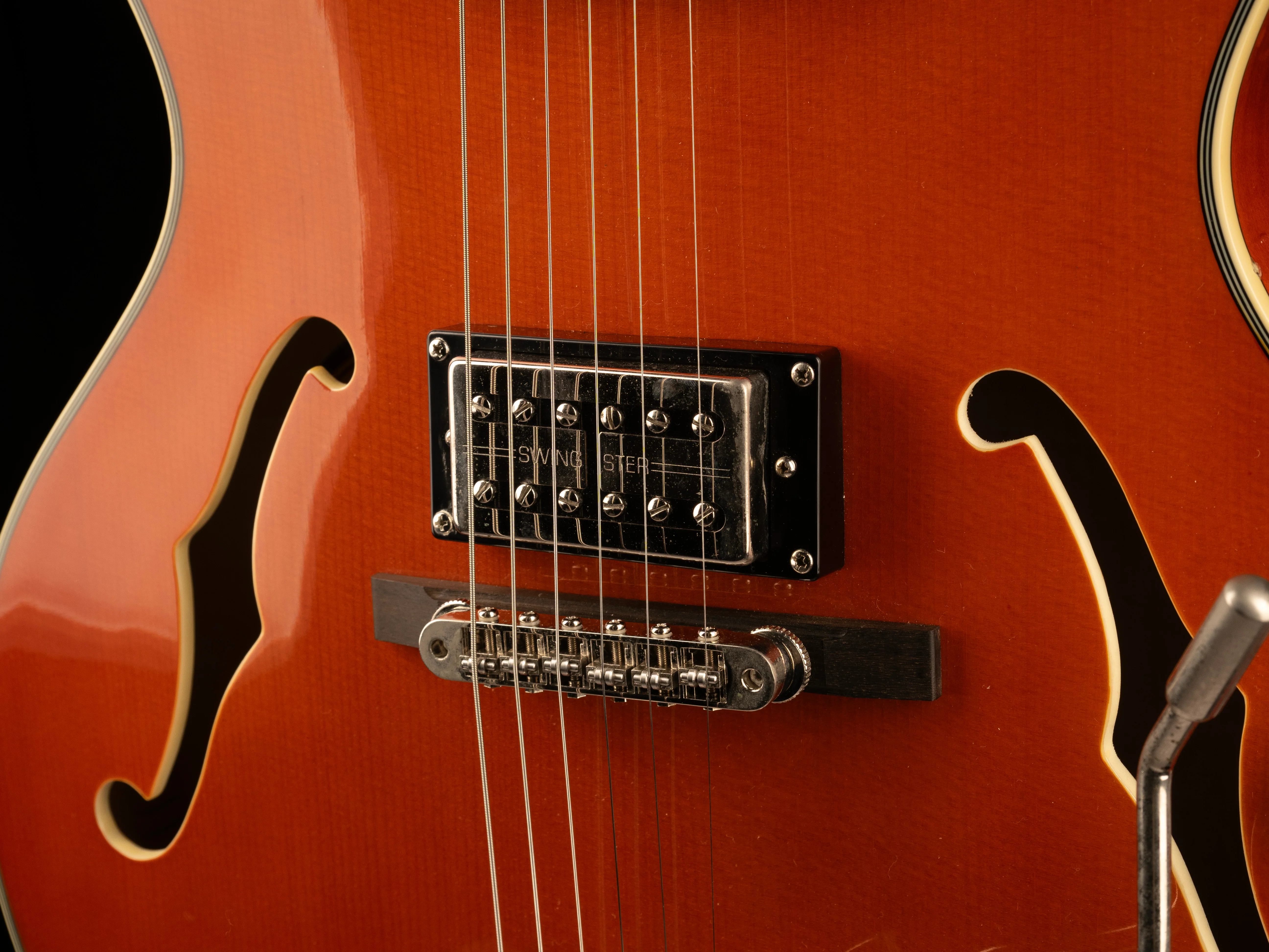 Used Epiphone Emperor Swingster Orange with Case - Image 5
