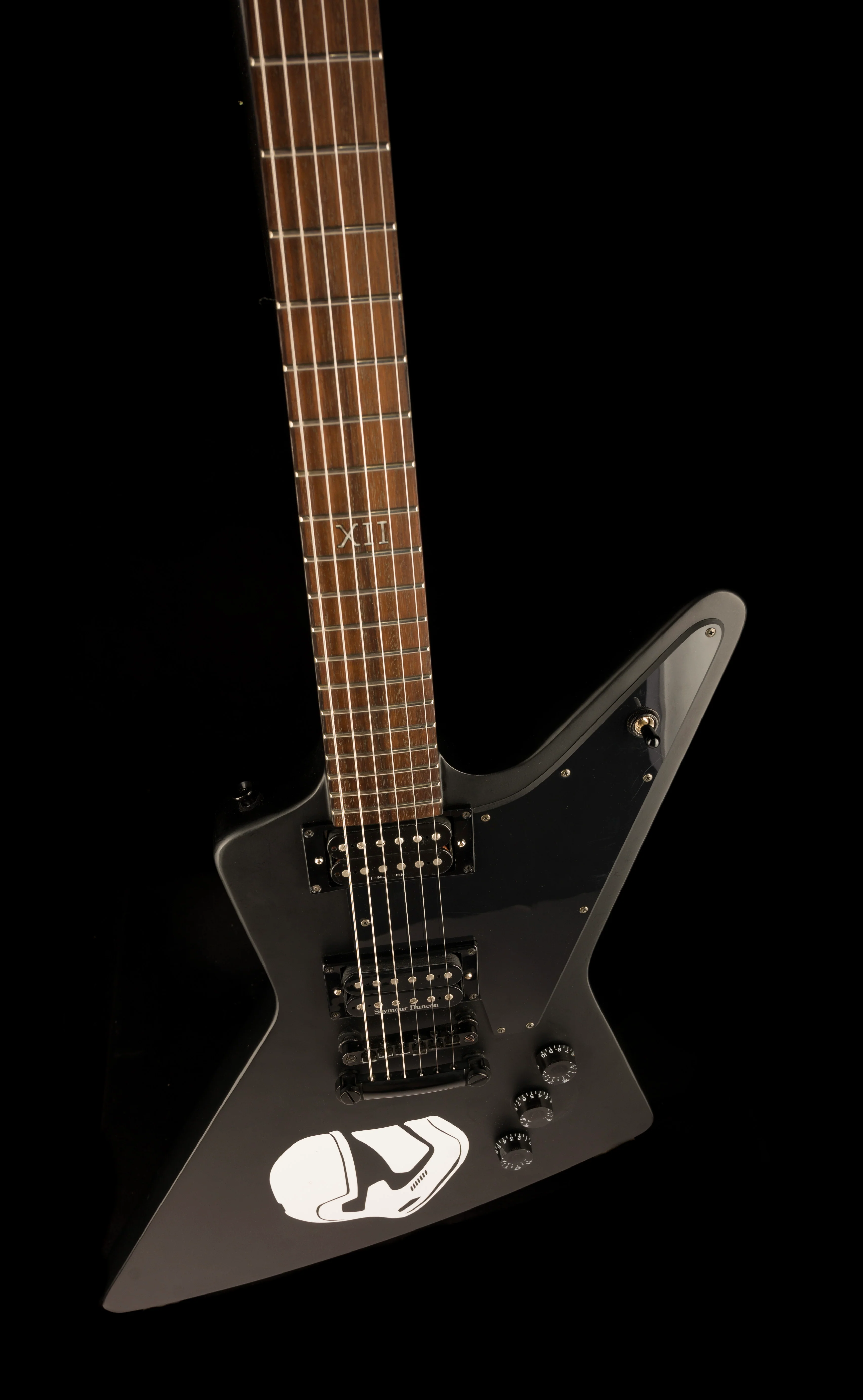 Used Epiphone Goth 1958 Explorer Pitch Black Satin Electric Guitar With Soft Shell Case - Image 4