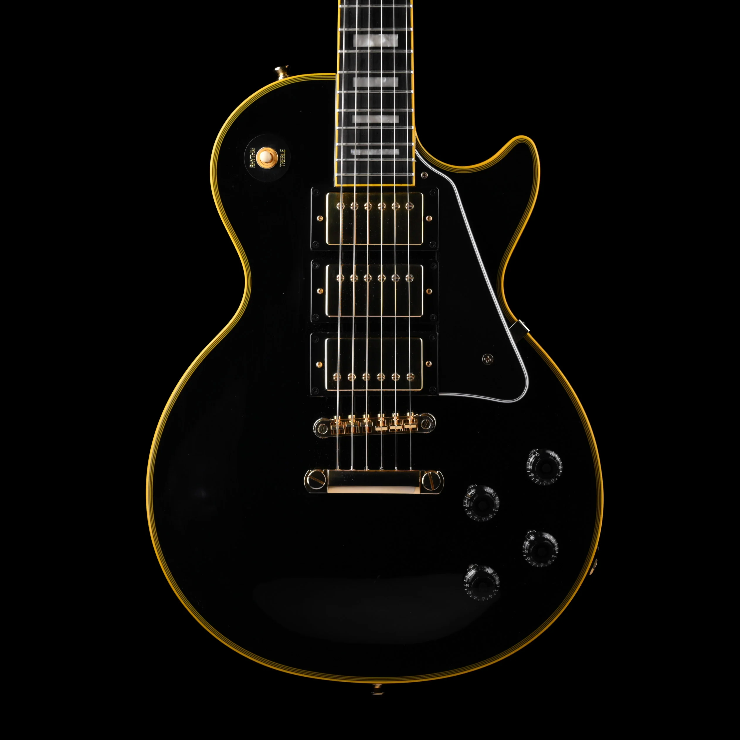 Used Epiphone Joe Bonamassa Les Paul Custom Black Beauty Ebony Outfit With OHSC