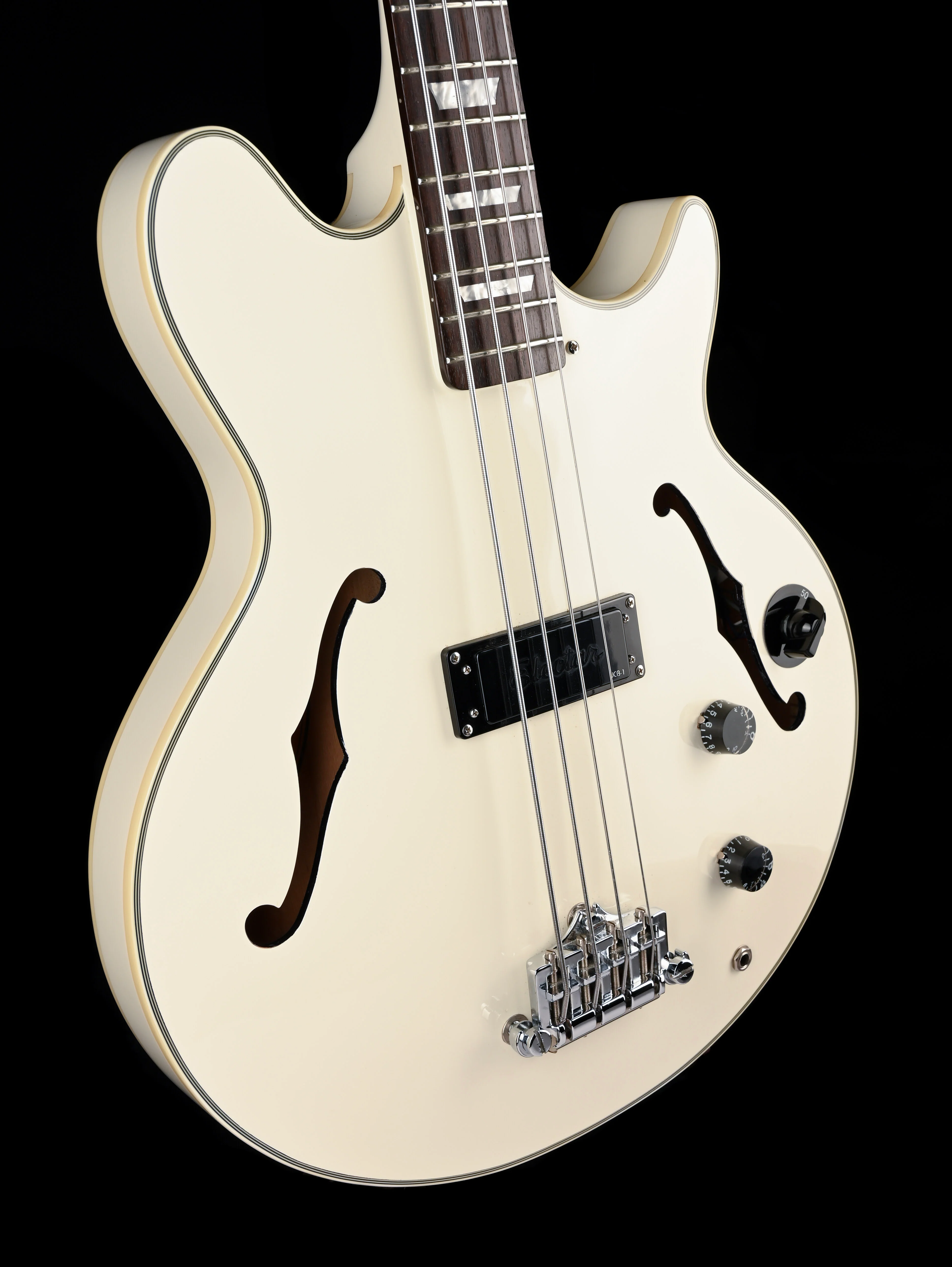 Used Epiphone Limited Edition Jack Casady Semi-Hollow Bass Alpine White with OHSC - Image 10