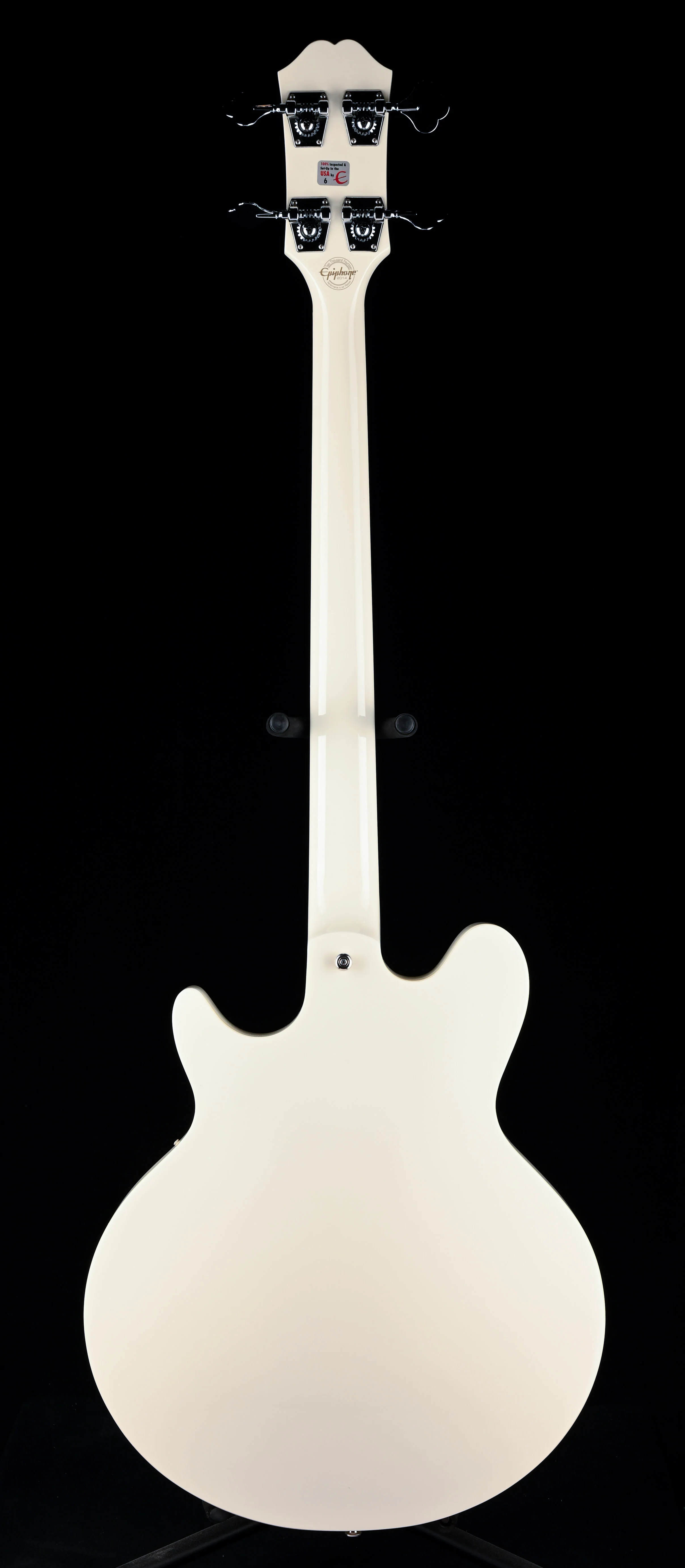 Used Epiphone Limited Edition Jack Casady Semi-Hollow Bass Alpine White with OHSC - Image 13